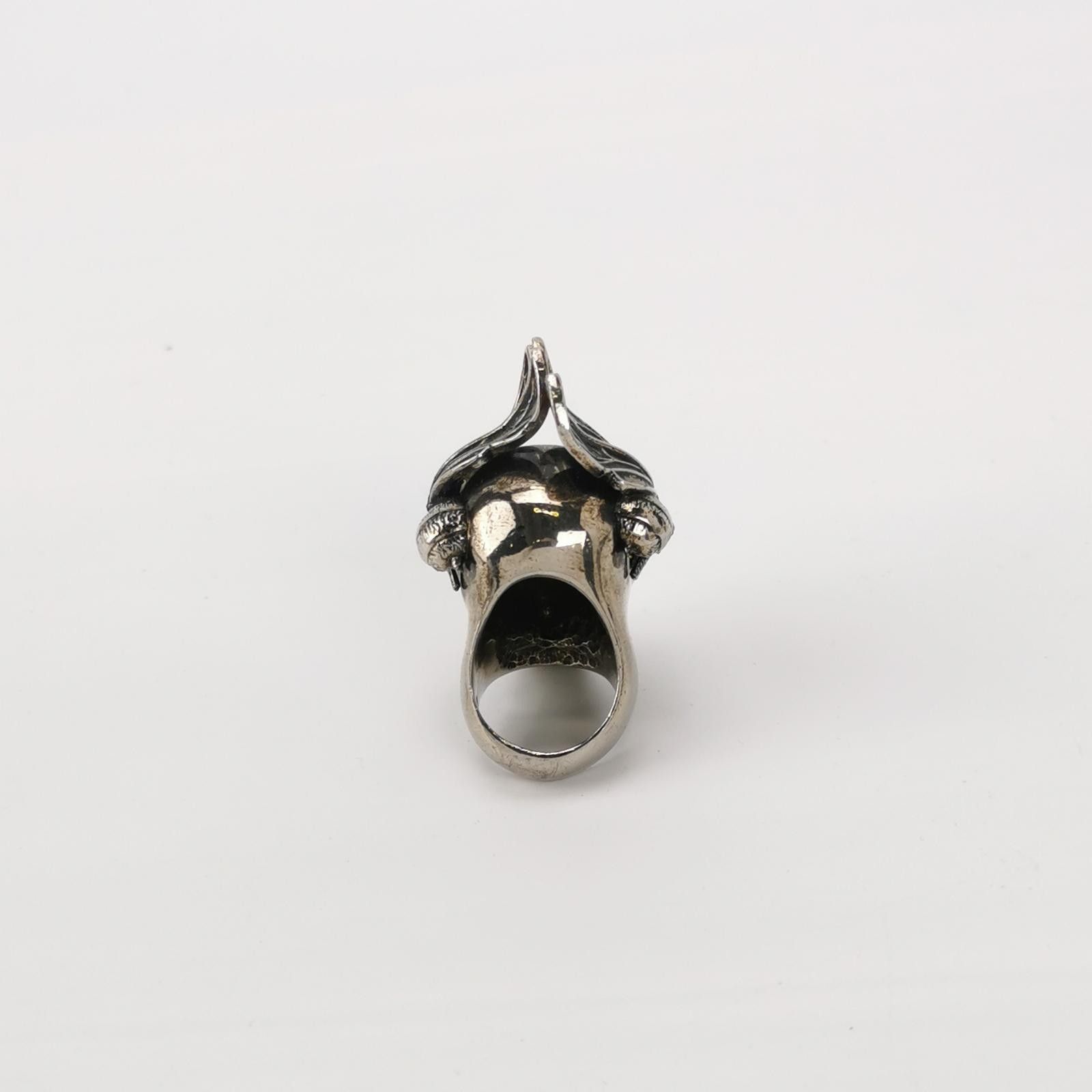 Alexander McQueen Alexander McQueen imitation crystal skull ring size 13 -z25 Size ONE SIZE - 3 Thumbnail