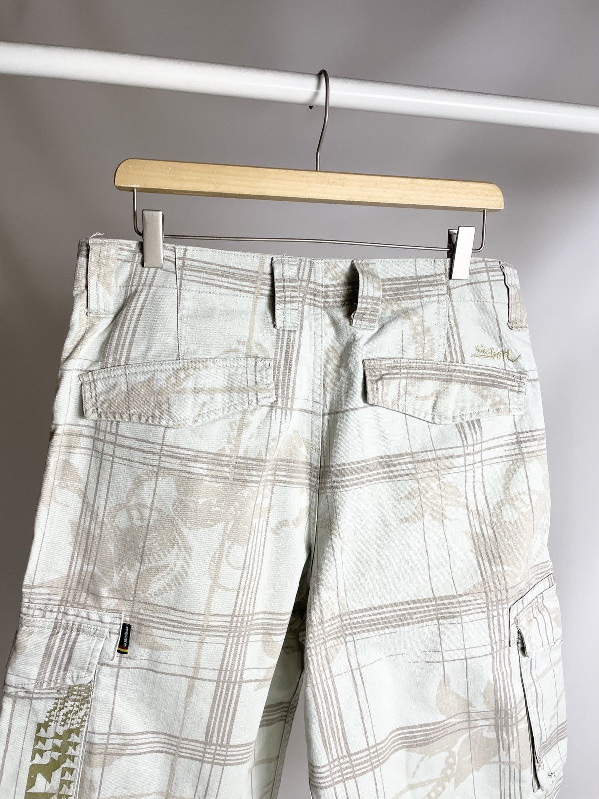 Other VINTAGE 👽 Quiksilver Flower Printed Cargo surfing Shorts Size US 30 / EU 46 - 12 Thumbnail