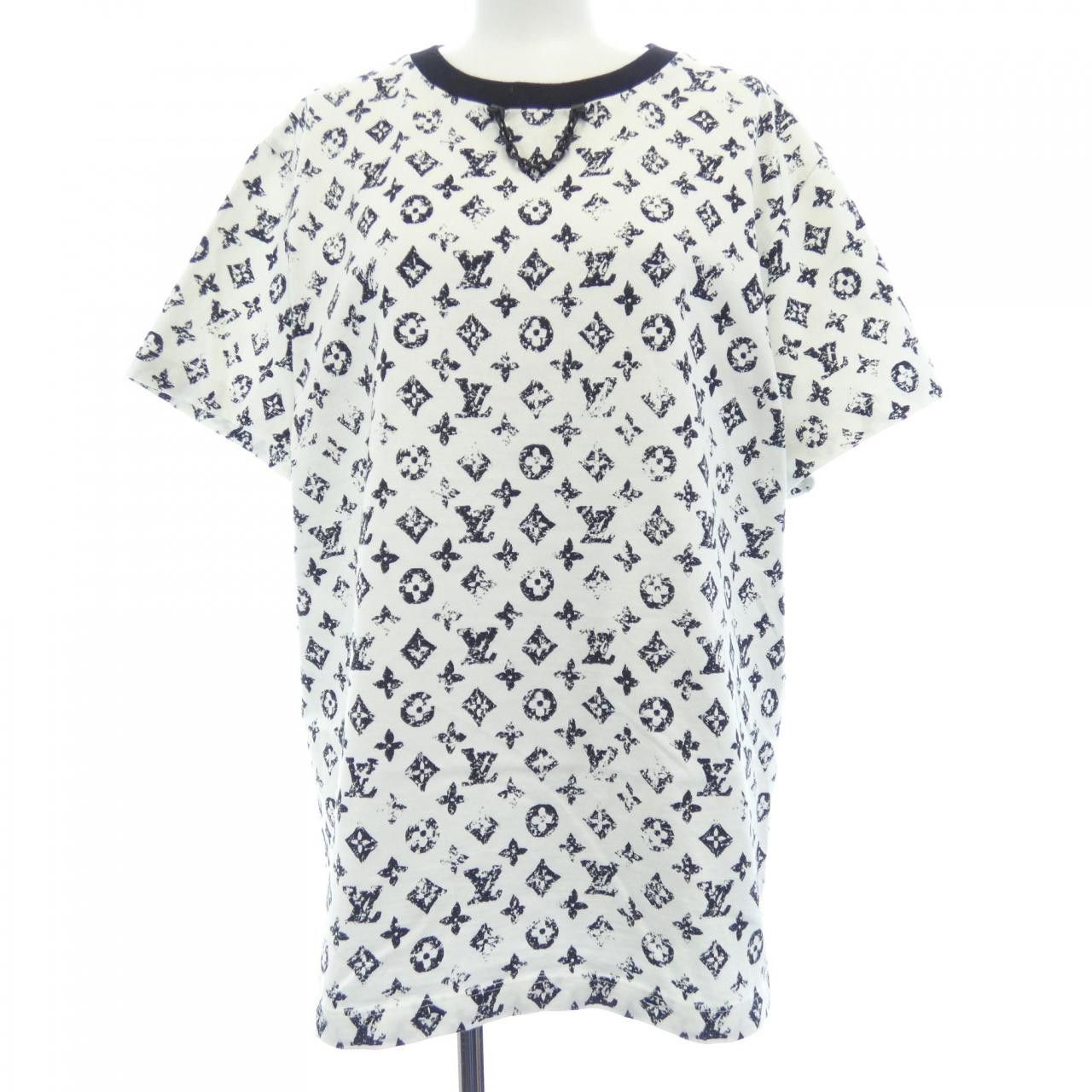 Louis Vuitton Louis Vuitton Louis Vuitton Graphic Monogram Cotton T Shirt Textile T-Shirts FTTS47XAW DUTY FREE for USA Size ONE SIZE - 1 Thumbnail