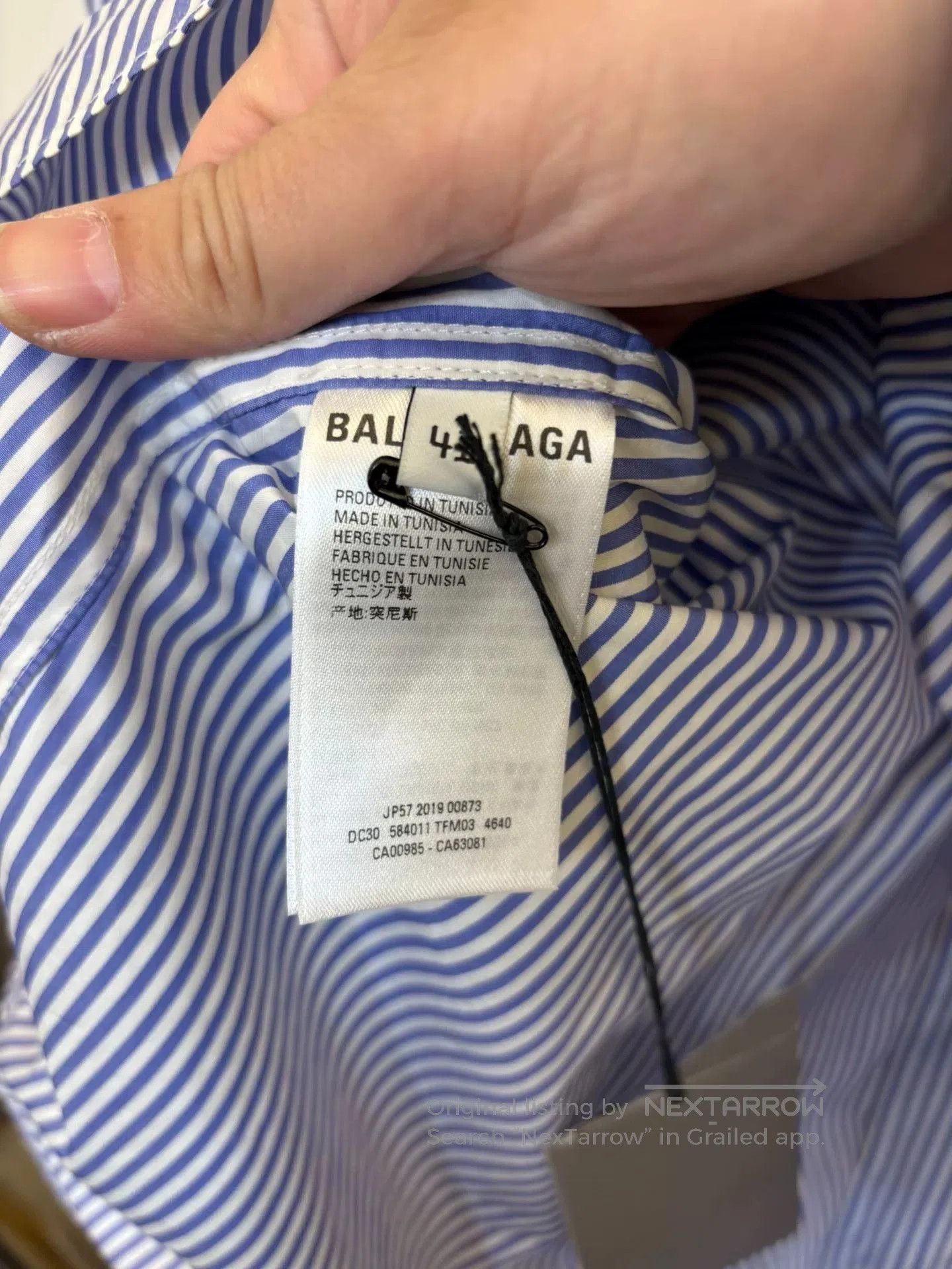 Balenciaga Balenciaga 2019SS Oversized Shirt. Size US L / EU 52-54 / 3 - 8 Thumbnail