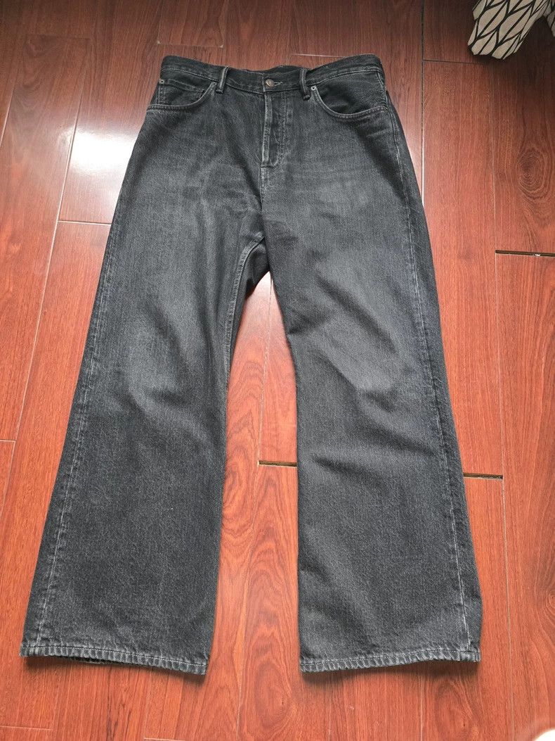 acne studios Washed black and grey slightly flared jeans