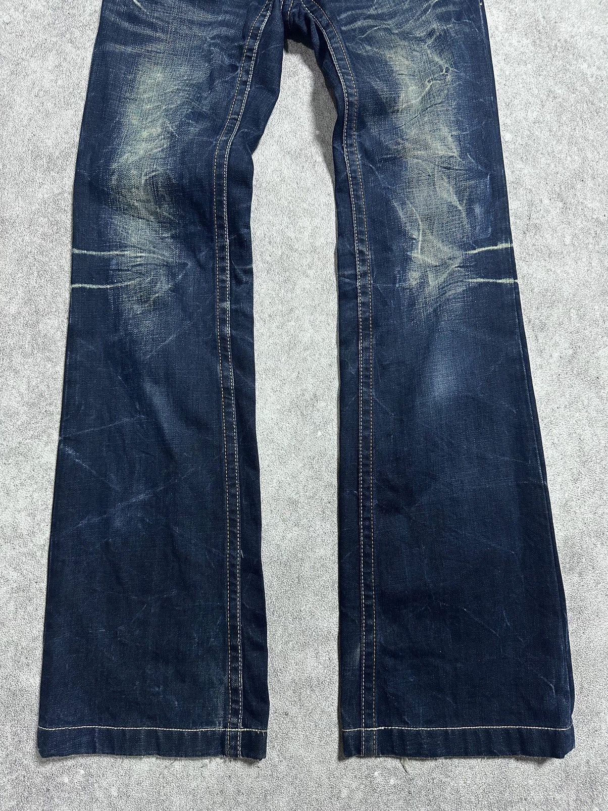 Japanese Brand Japanes Riobera Mudwash Flared Jeans Size US 27 - 3 Thumbnail