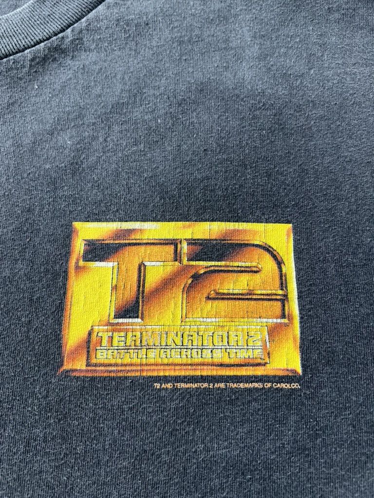 Vintage Vintage 90s Terminator 2 Universal Studios Movie T-shirt Size US XL / EU 56 / 4 - 7 Thumbnail