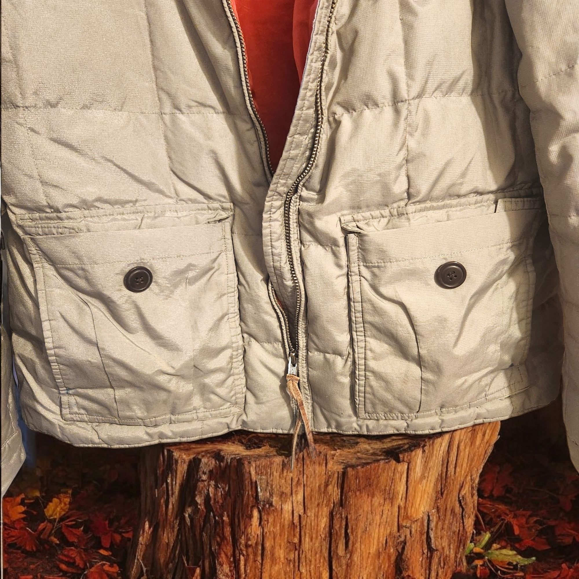 Eddie Bauer Eddie Bauer Womens Down Puffer Jacket Tan Size XL Quilted Sn Size XL / US 12-14 / IT 48-50 - 8 Thumbnail