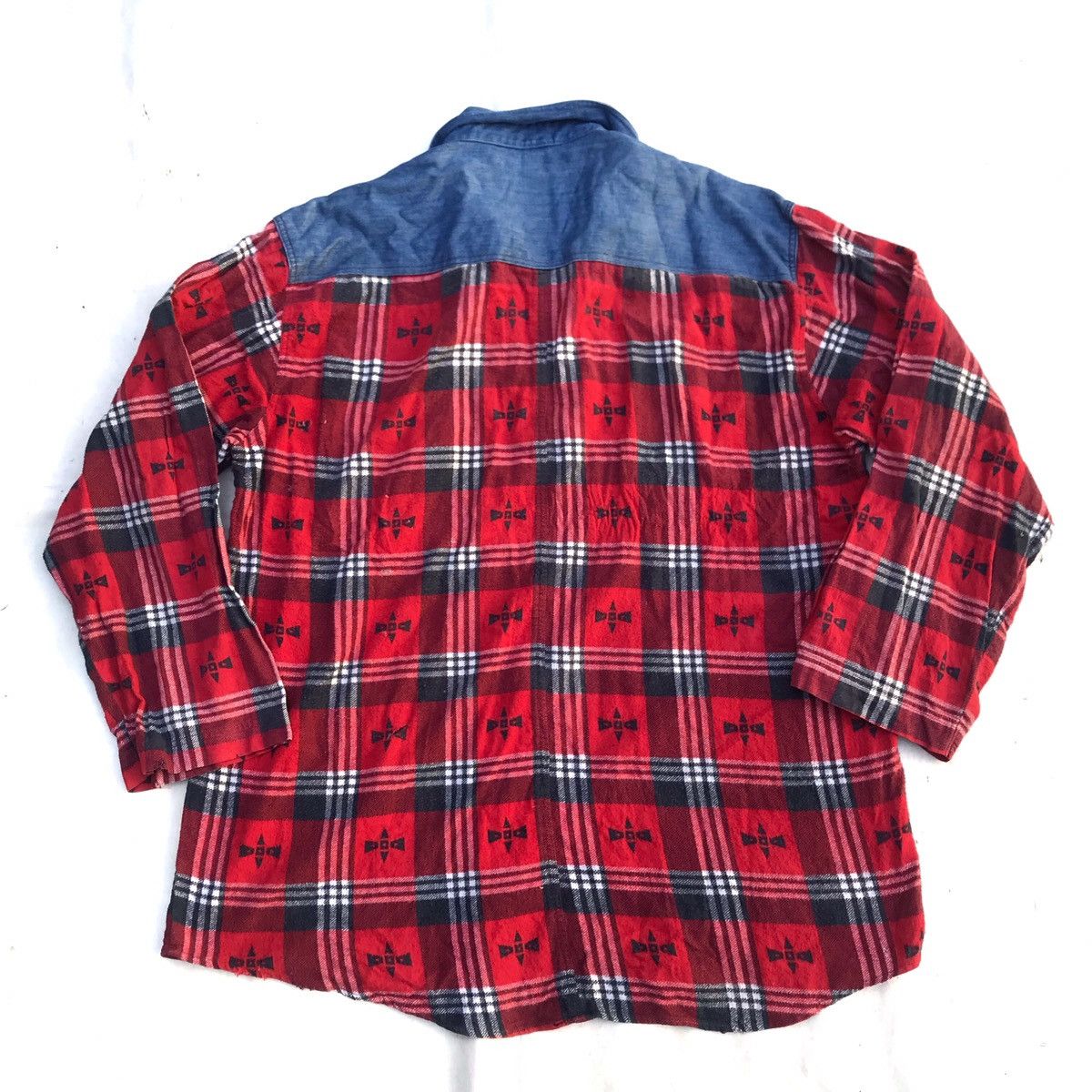 Stussy Vintage Stussy Halfzip Flannel Made In Usa shirt plaid tarta Size US XL / EU 56 / 4 - 10 Thumbnail