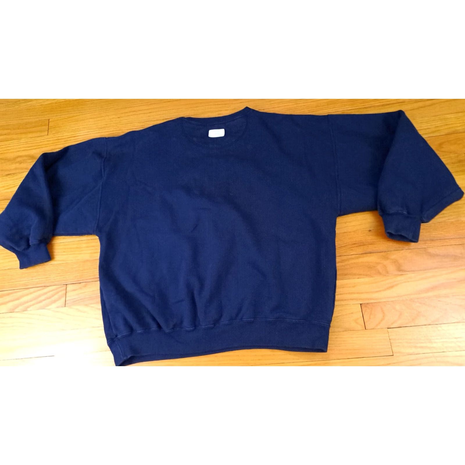 Vintage VINTAGE Gear big cotton Sweatshirt Unisex Adults L Blue Cotton Embroidered Stitch 25in long 25in pit to pit Size US L / EU 52-54 / 3 - 4 Thumbnail