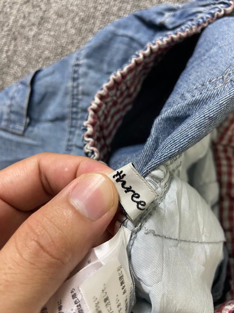 Japanese Brand K.Three Brand Retro Fish Embroidery Jeans (197) Size US 26 / EU 42 - 4 Thumbnail