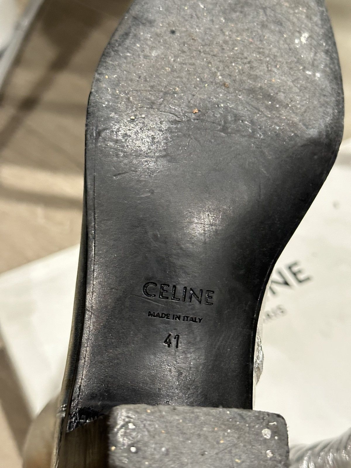 Celine × Hedi Slimane SS19 Silver Jacno 60mm Boots 41 Size US 8.5 / EU 41-42 - 8 Thumbnail