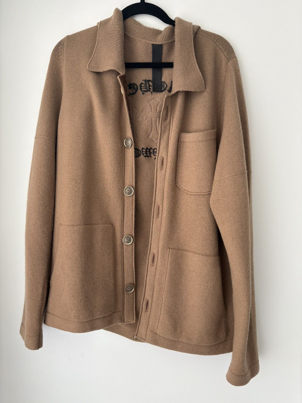 Chrome Hearts CHROME HEARTS CASHMERE CARDIGAN 💸 Size US S / EU 44-46 / 1 - 3 Thumbnail