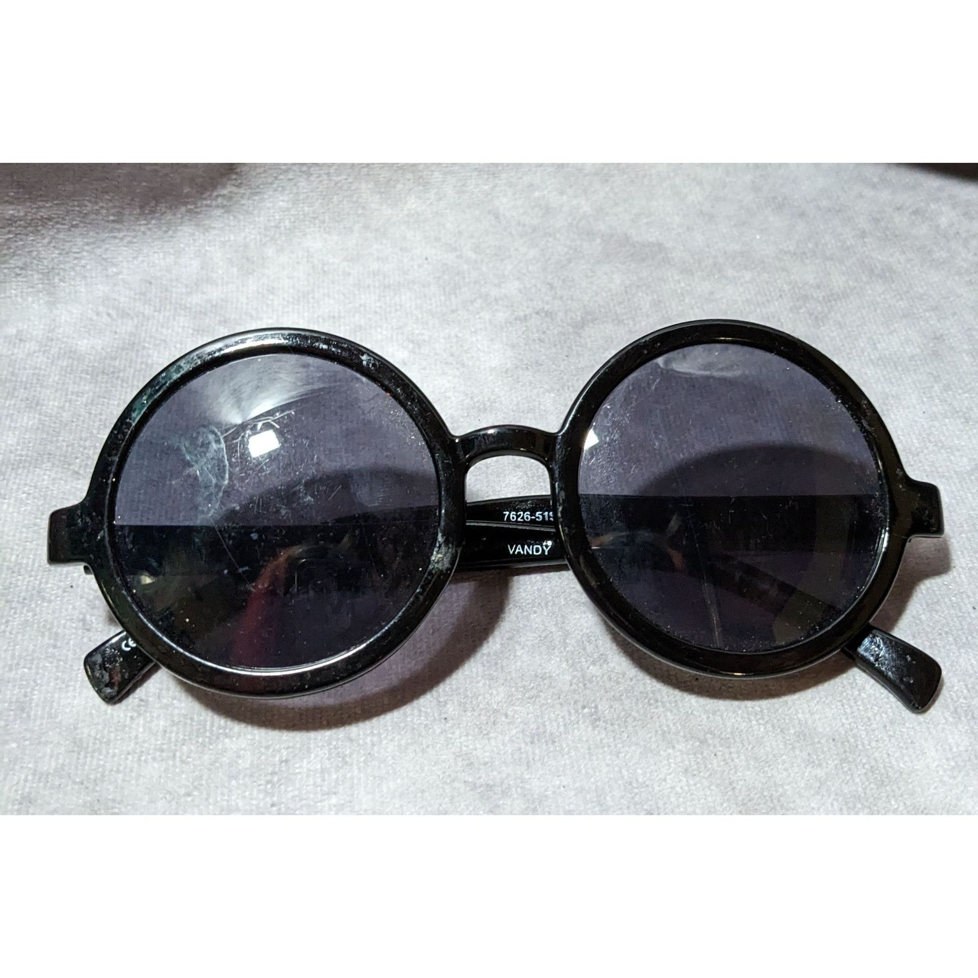 Other Vandy Retro Gothic Round Frame Sunglasses Size ONE SIZE - 1 Thumbnail