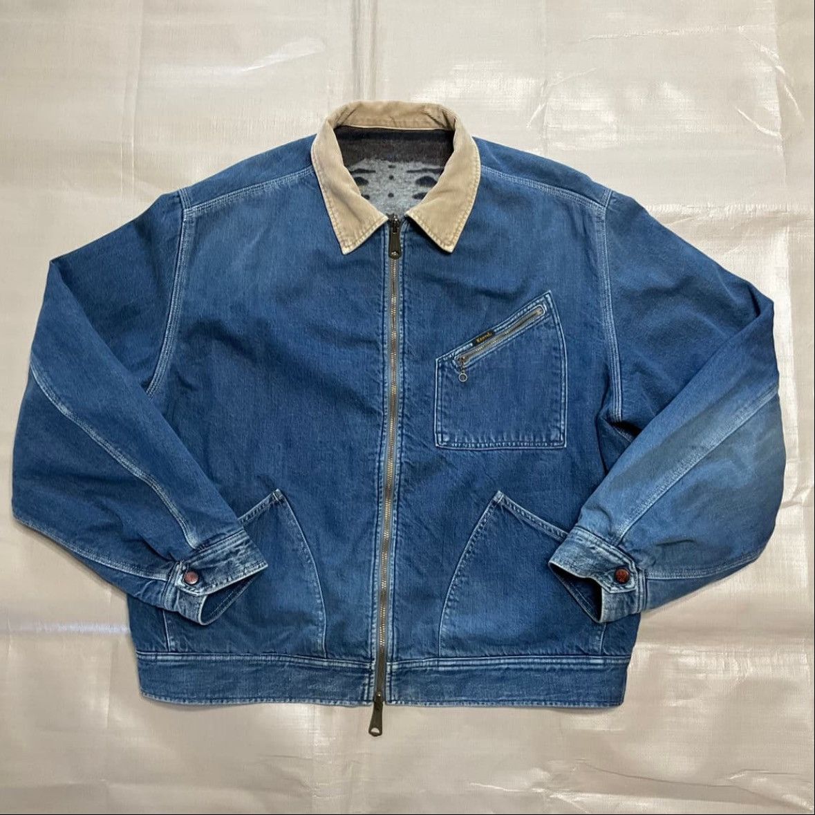 Kapital Kapital Denim Bone Lining Reversible Work Jacket Size US L / EU 52-54 / 3 - 4 Thumbnail