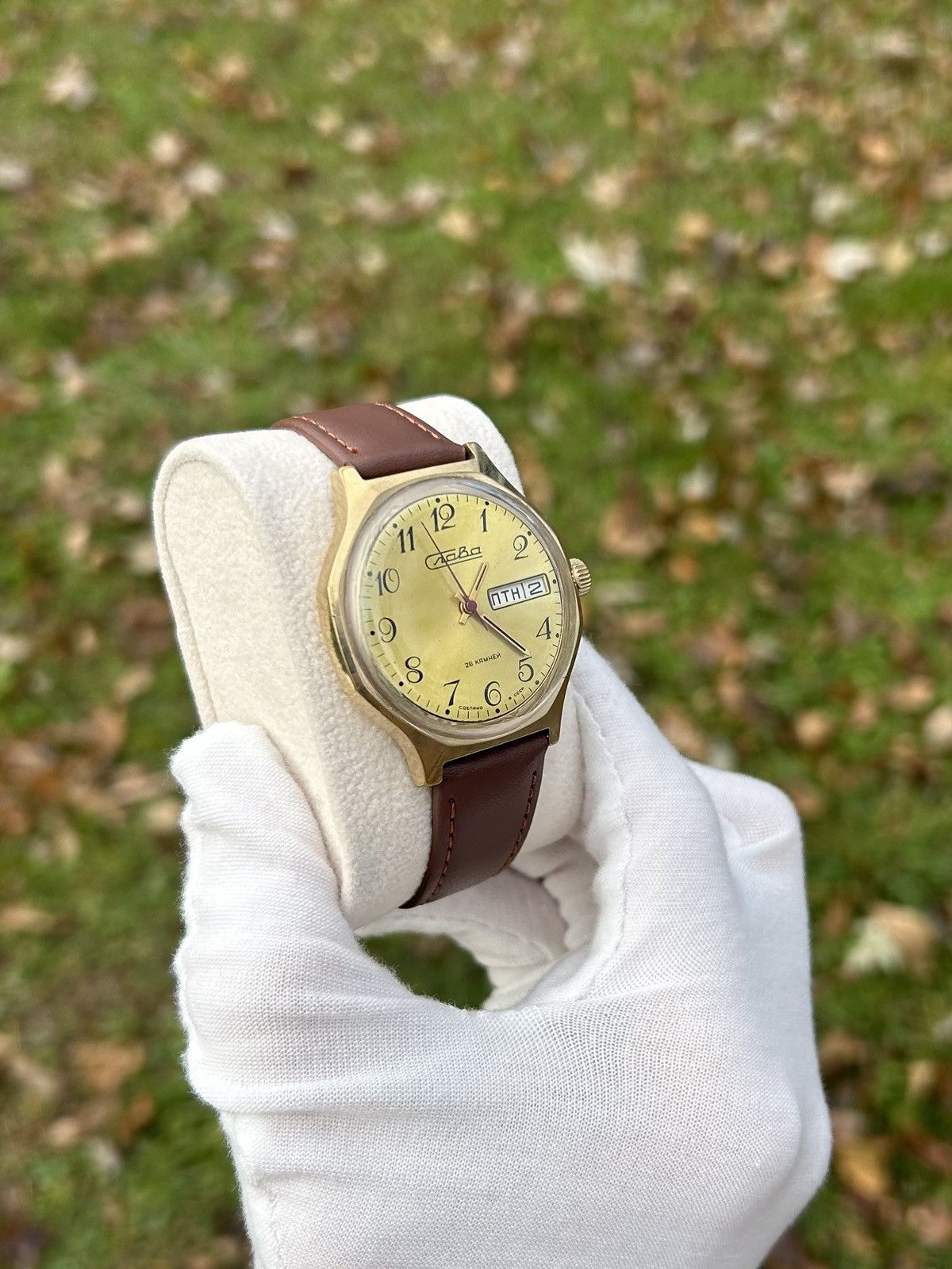 Other Vintage Watch Slava Made In USSR Soviet Mechanical 1980s Size ONE SIZE - 5 Thumbnail