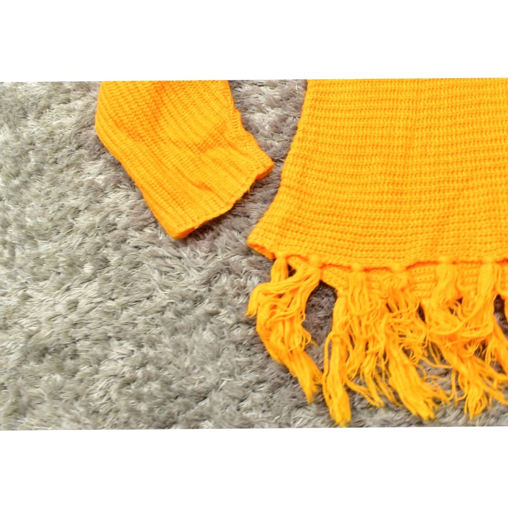 Vintage Lane Bryant Orange Acrylic Pullover Sweater Plus 22/24 Cowl Neck Solid Women’s Clothing Sweaters Mens Girls Size 3XL / US 20-22 - 6 Thumbnail