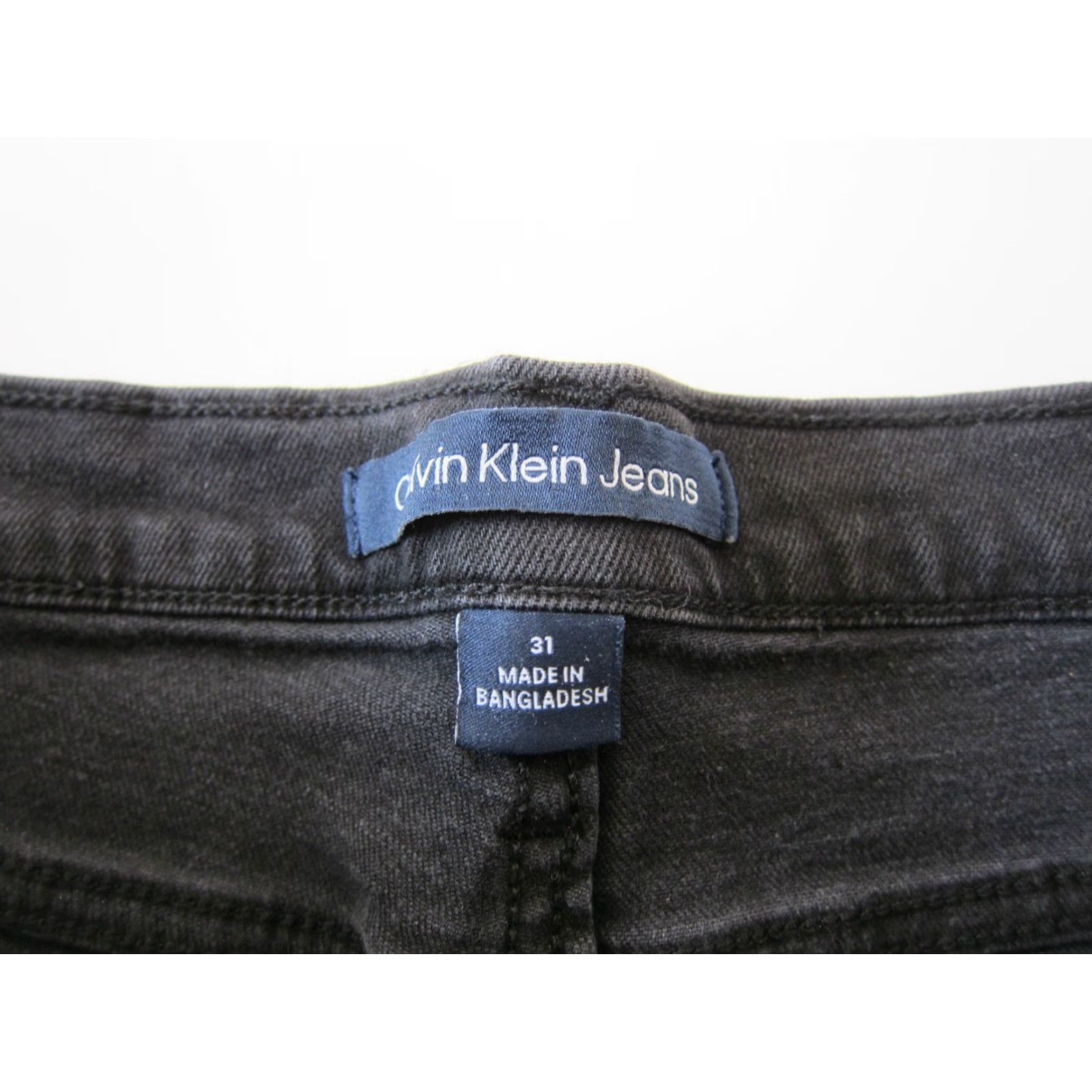 Calvin Klein Calvin Klein Jeans Black Cotton Stretch Roll High Rise Waist Jean Woman 31 NWT Size 24" / US 00 / IT 34 - 4 Thumbnail