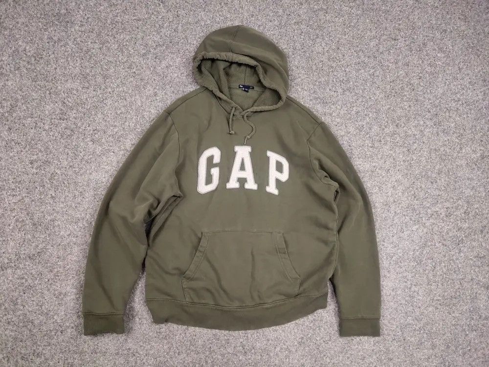 Gap Vintage Gap Military Green Logo Classic Hoodie Y2K style Size US M / EU 48-50 / 2 - 5 Thumbnail