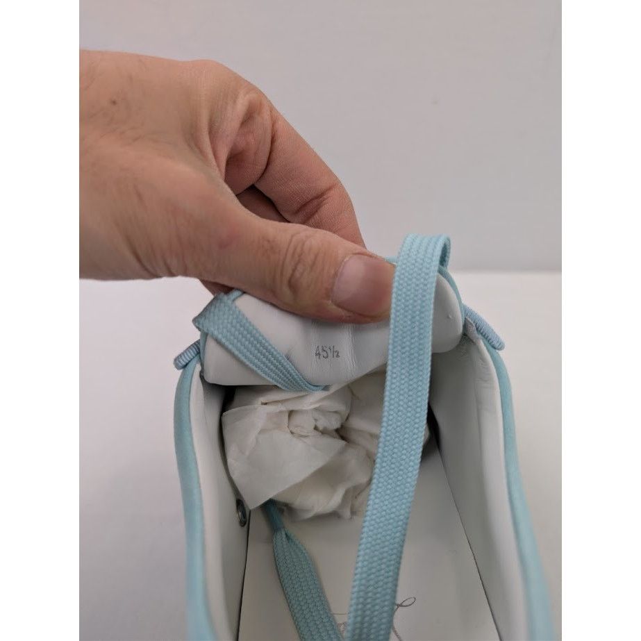 Christian Louboutin o1rshd1 Louis Junior Spikes Sneakers in Iceberg Size US 12.5 / EU 45-46 - 17 Thumbnail