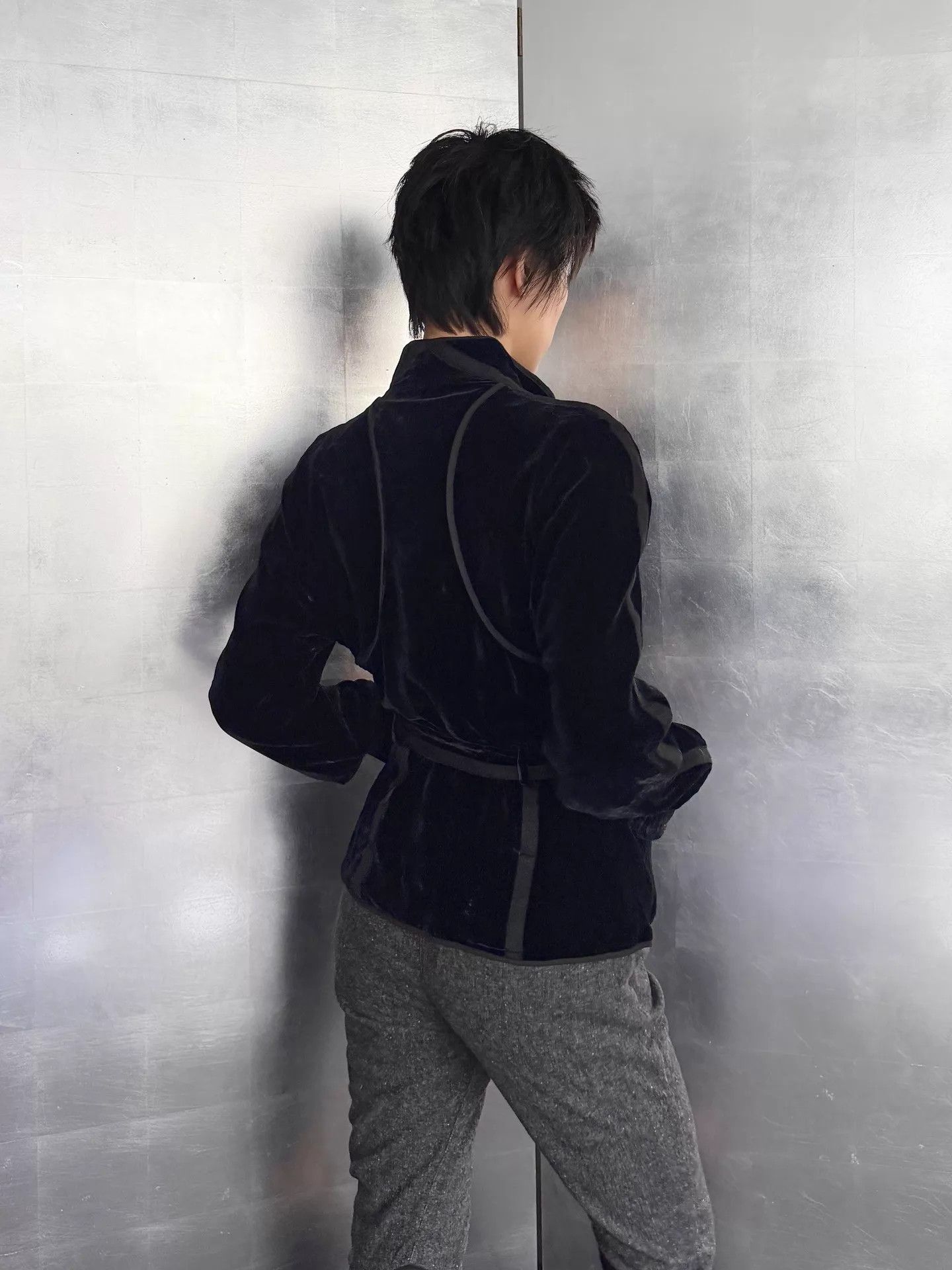 Armani Armani Vintage Velvet Belted Double-Zip Jacket M Size M / US 6-8 / IT 42-44 - 7 Thumbnail
