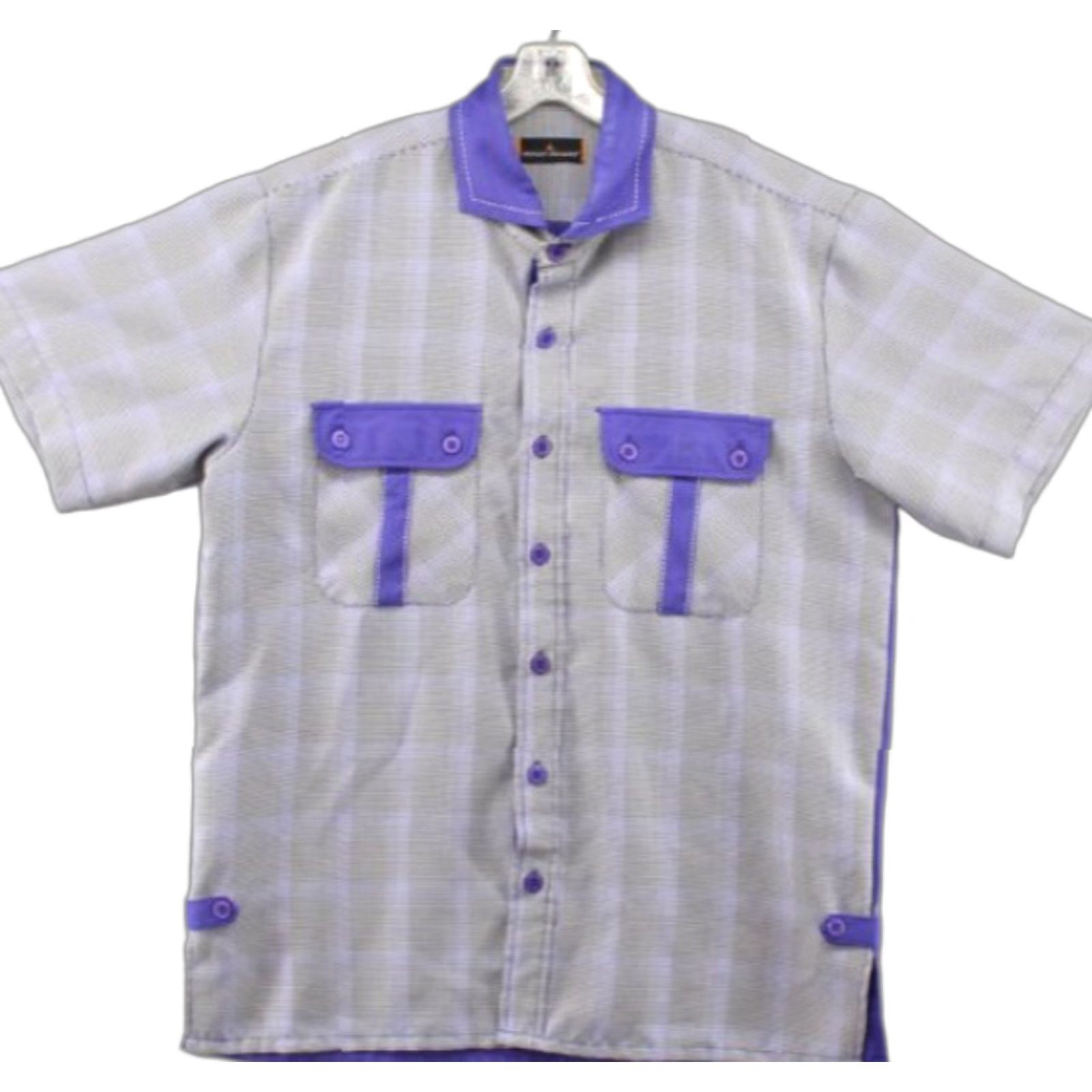 Stacy Adams VTG Stacy Adams Y2K Shirt Men's Large Houndstooth Short Sleeve Bowling Casual Size US L / EU 52-54 / 3 - 1 Thumbnail