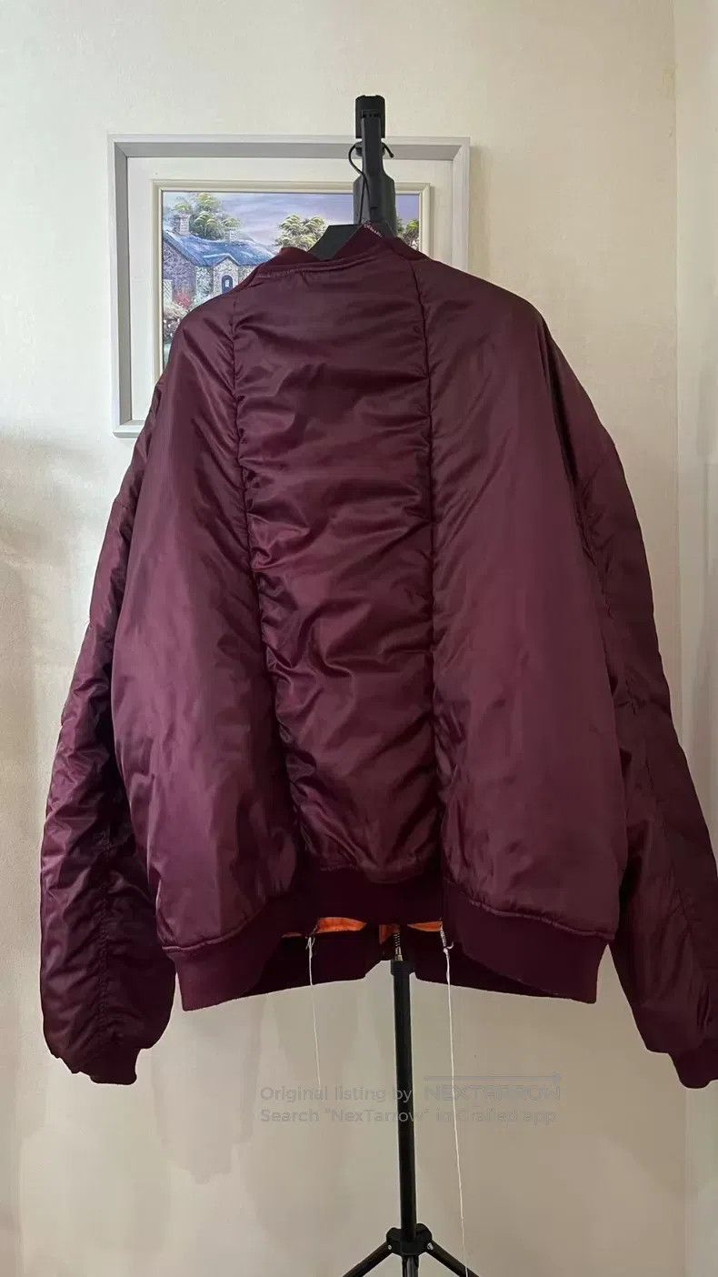 Vetements VETEMENTS Burgundy Jacket Puffer Coat Size US XL / EU 56 / 4 - 2 Thumbnail