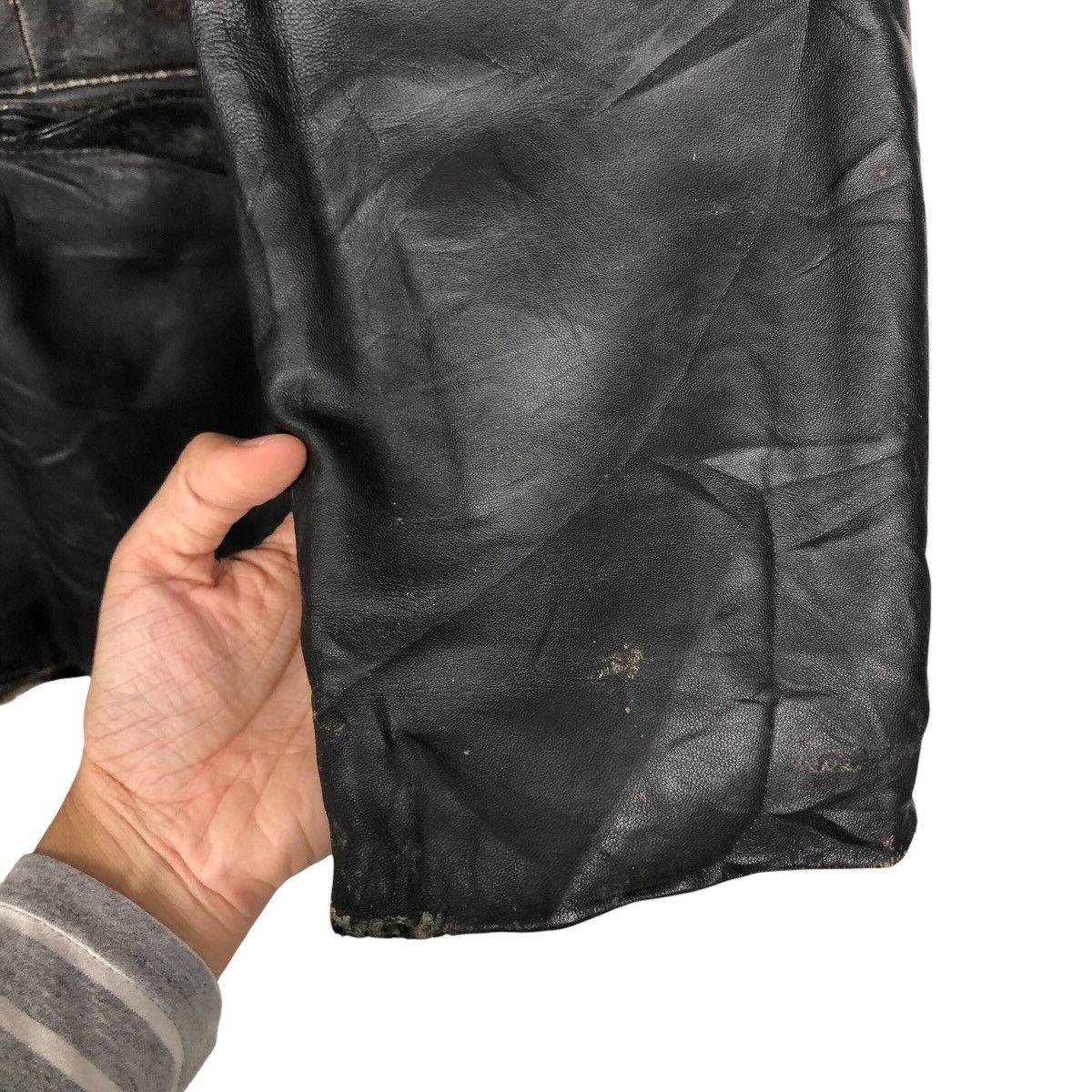 Japanese Brand × Vintage 📌Vintage Biker Leather Jacket Unknown Issey Miyake Size US L / EU 52-54 / 3 - 16 Thumbnail