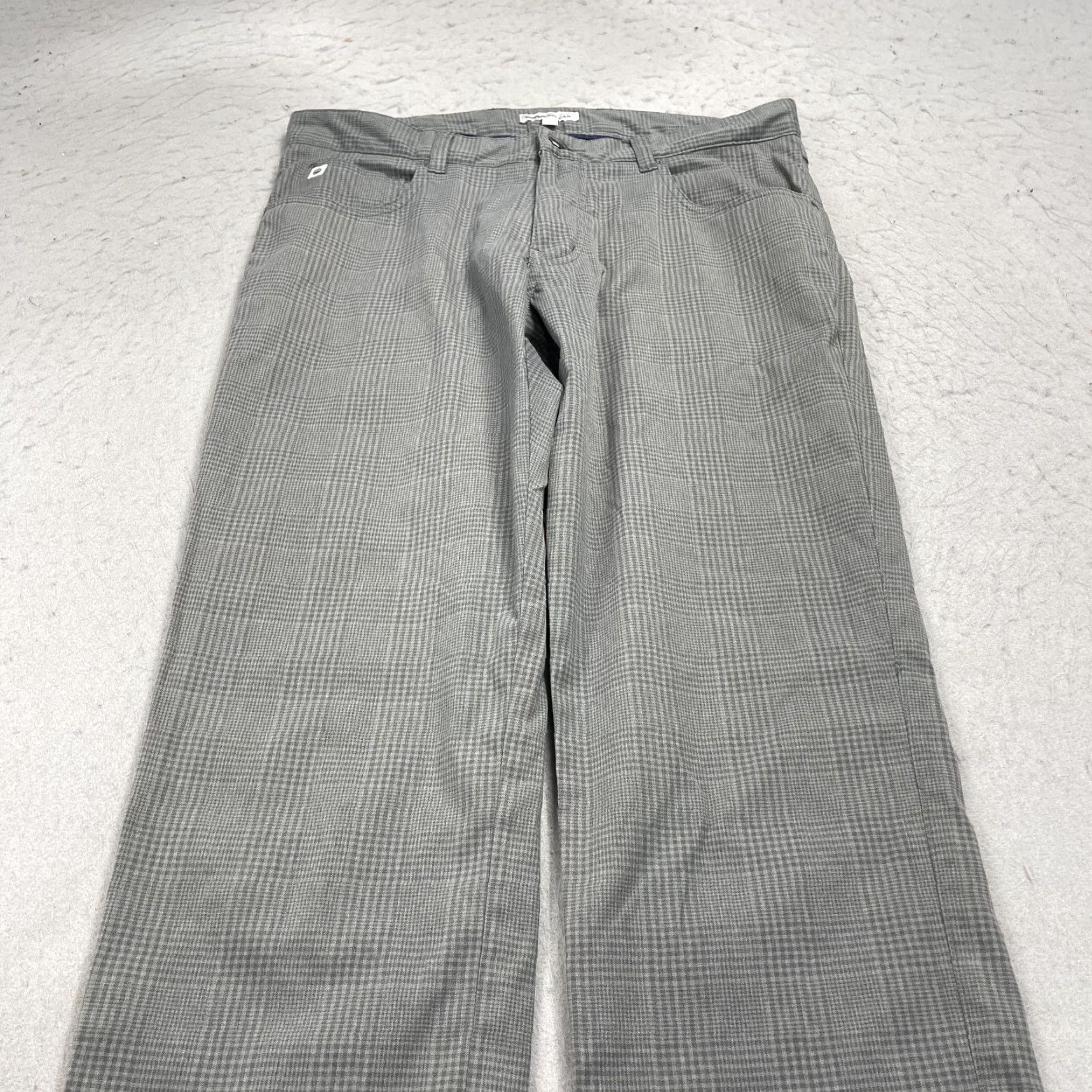 Peter Millar Peter Millar Golf Pants Mens 32x32 Gray Plaid Five Pocket Performance Crown Shirt? Size US 32 / EU 48 - 3 Thumbnail