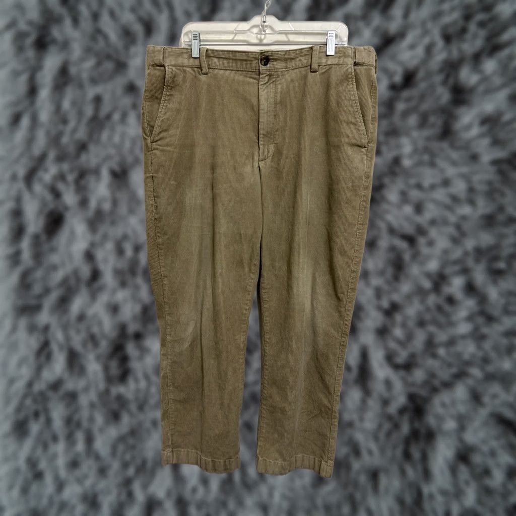 Vintage VINTAGE L.L. Bean Corduroy Pants Mens 38x29 Tan Comfort Waist Chino Straight 29 In Brown Mens Size US 38 / EU 54 - 1 Thumbnail