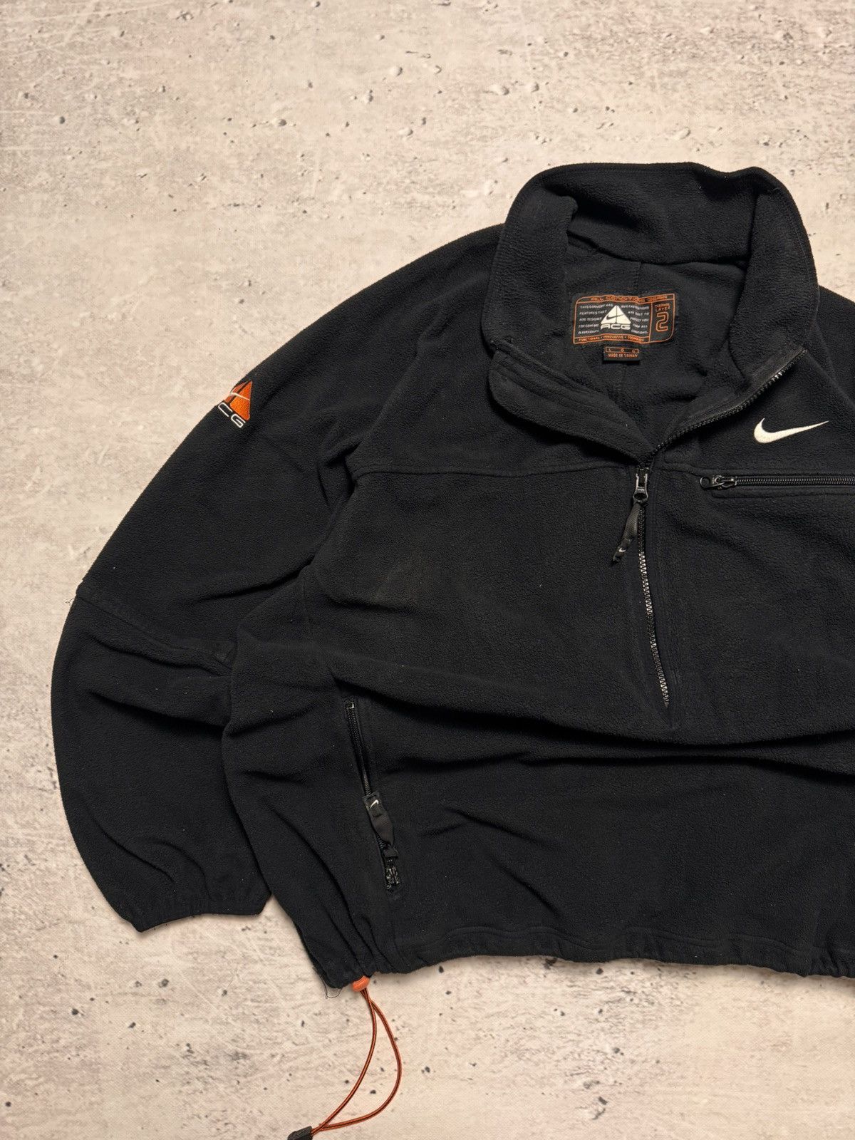 Nike × Nike ACG × Vintage NIKE ACG VINTAGE CENTER LOGO OVERSIZE BOXY 1/3 ZIP HOODIE Size US L / EU 52-54 / 3 - 2 Thumbnail
