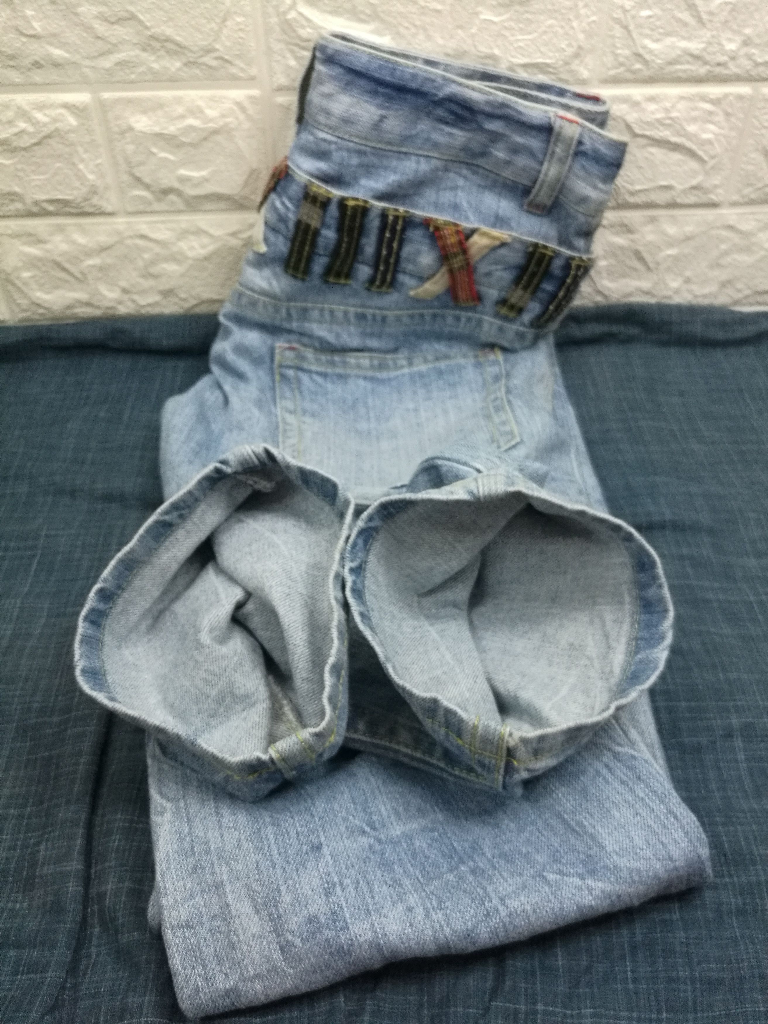 Japanese Brand Vintage Japanese Clef De Sol Double Waist Jeans Size US 31 - 12 Thumbnail