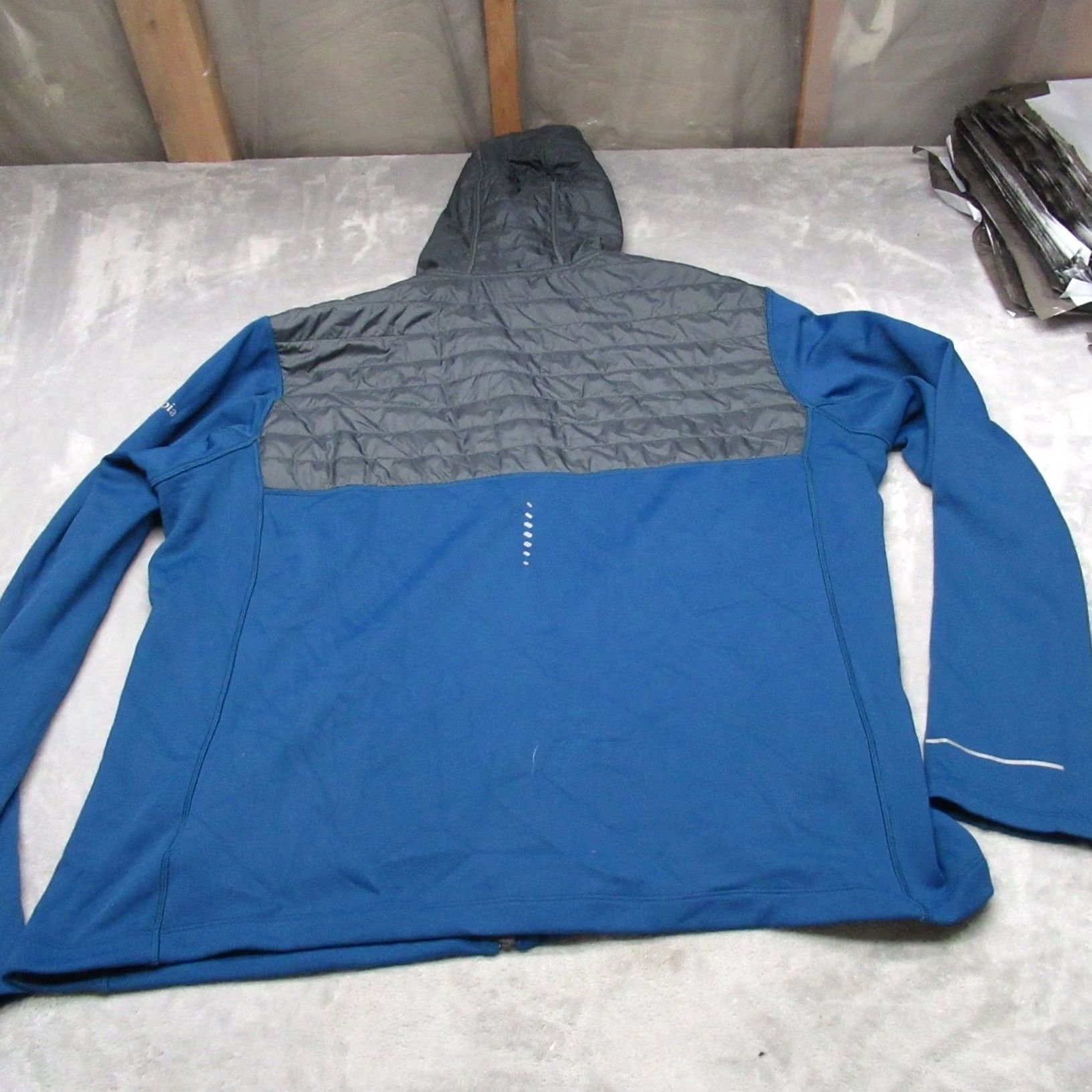 Vintage Columbia Jacket Mens XXL Blue Hybrid Full Zip Hooded Quilted Insulated Outdoor Size US XXL / EU 58 / 5 - 7 Thumbnail