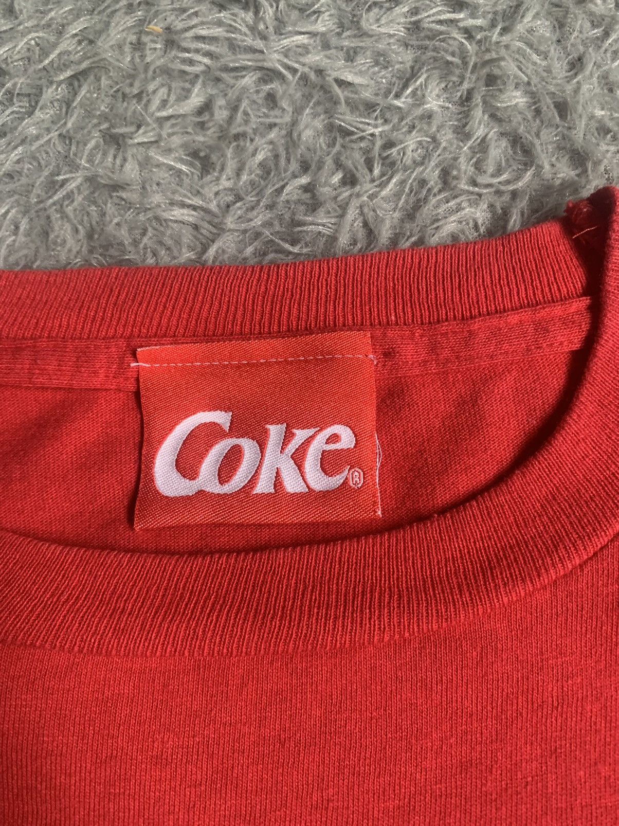 Coca Cola Vintage 90s Coca-Cola Coke Red Water Drip Allover Print Tee Size US L / EU 52-54 / 3 - 3 Thumbnail