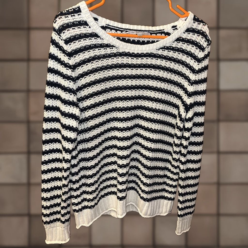Gap GAP Women's Sweater Pullover Casual Knit 90s Classic Waffle-Knit L Multicolor Size L / US 10 / IT 46 - 1 Thumbnail
