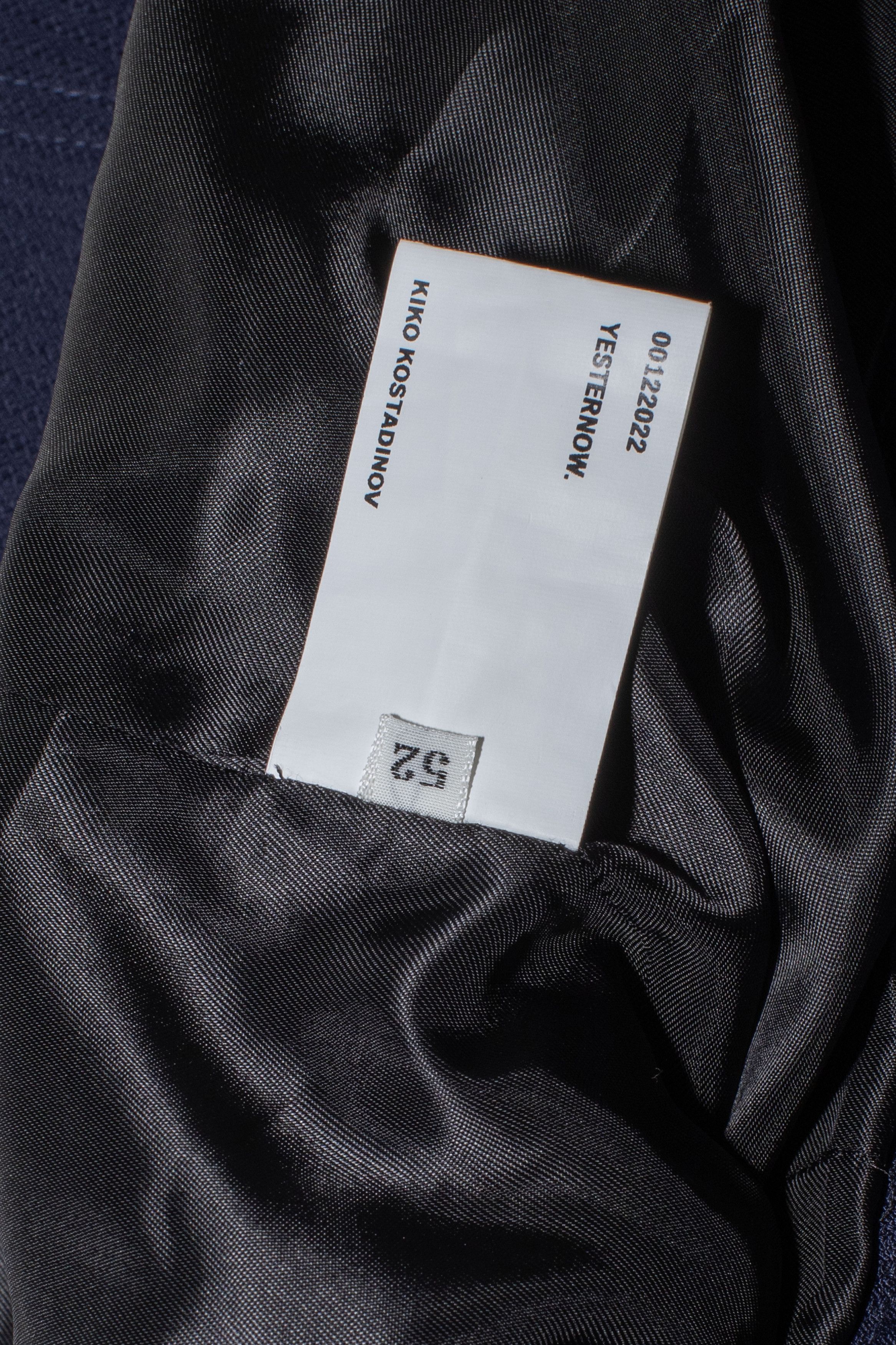 Kiko Kostadinov KASSEL BLOUSON 22AW YESTERNOW 00122022 - ORION BLUE Size 52R - 6 Thumbnail
