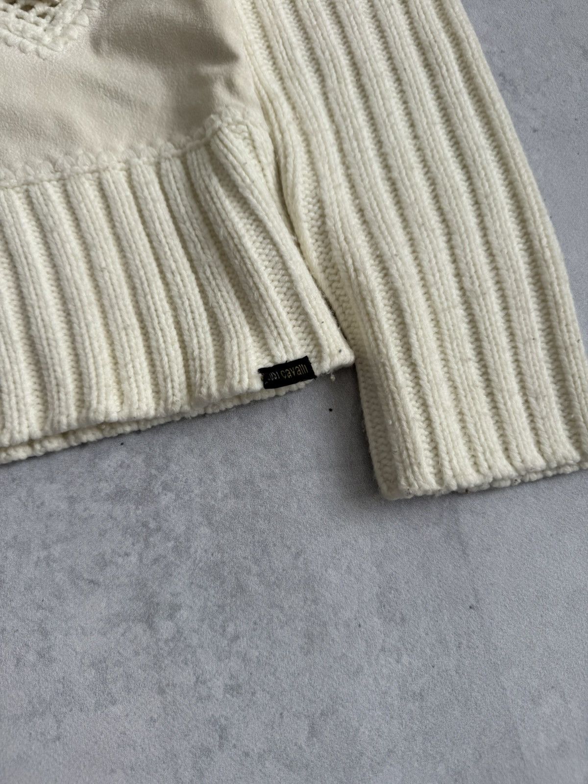 Just Cavalli Vintage Just Cavalli Knit Double Zip Wool Sweater Size S / US 4 / IT 40 - 4 Thumbnail