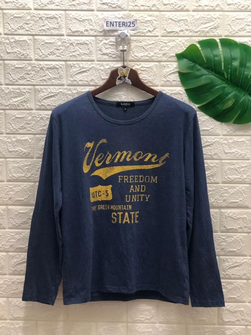 Japanese Brand vermont freedom and unity state DOUBLE FOCUS LONG SLEEVE Size US L / EU 52-54 / 3 - 1 Thumbnail