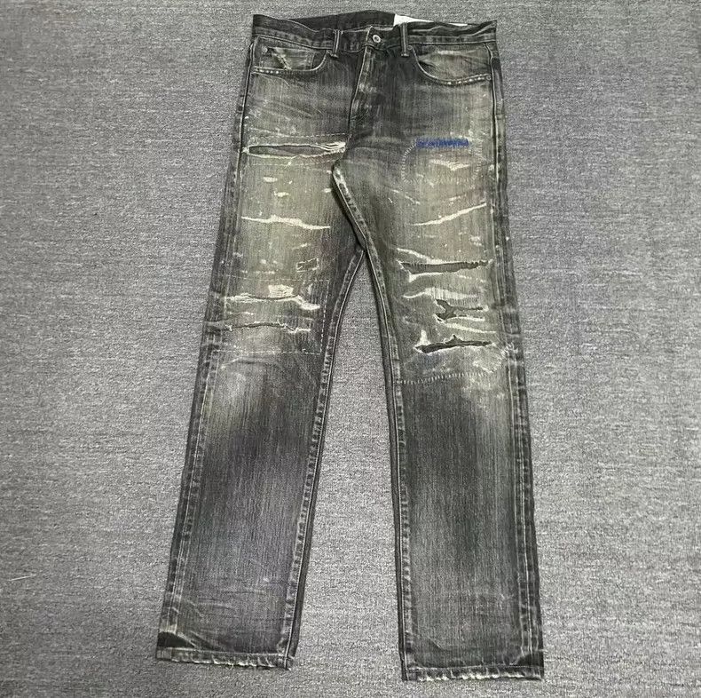 Neighborhood NEIGHBORHOOD 21AW Distressed Jeans Size US 36 / EU 52 - 1 Thumbnail