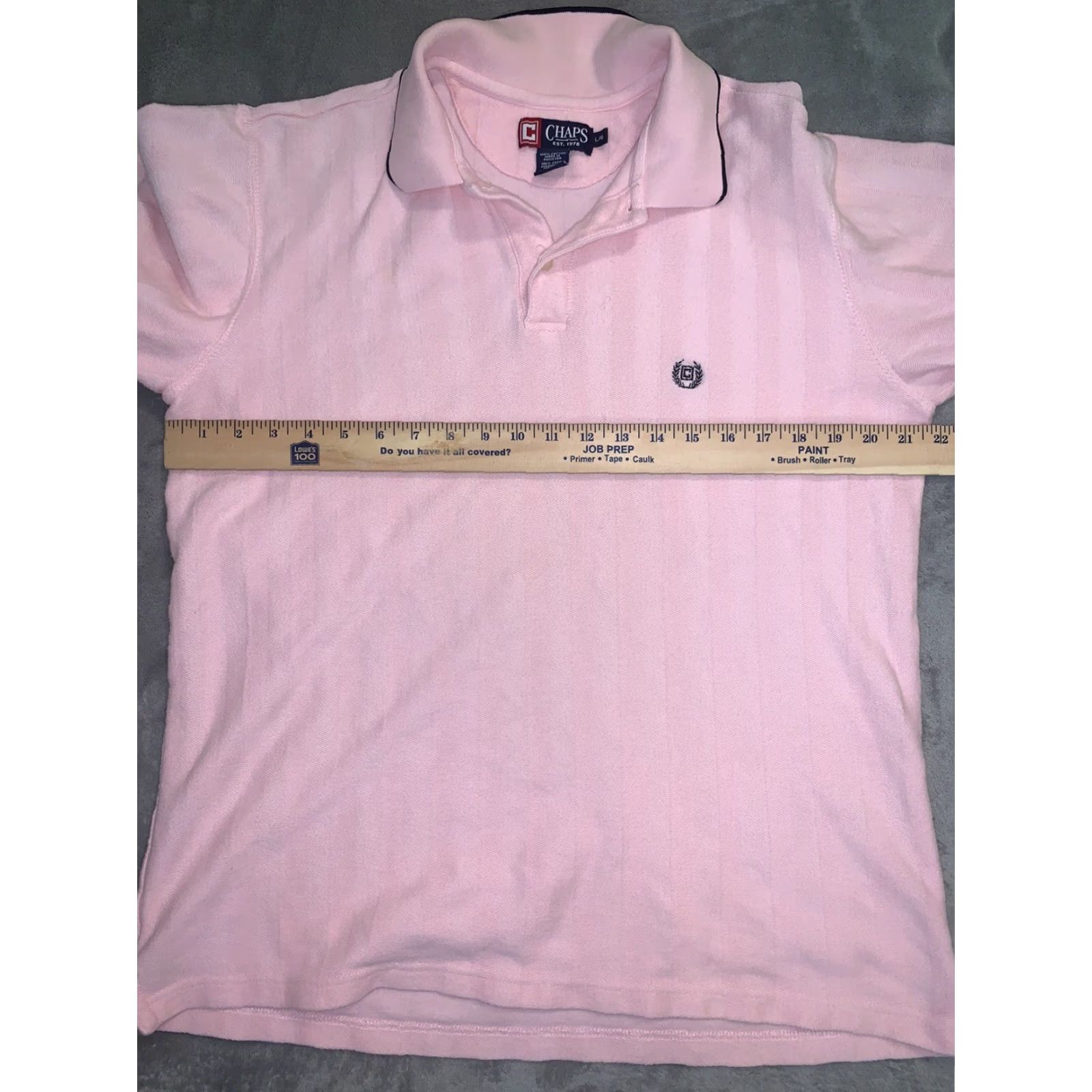 Chaps VINTAGE Chaps Polo Shirt Men's Short Sleeve Pullover 100% Cotton Bright Pink L Size US L / EU 52-54 / 3 - 5 Thumbnail