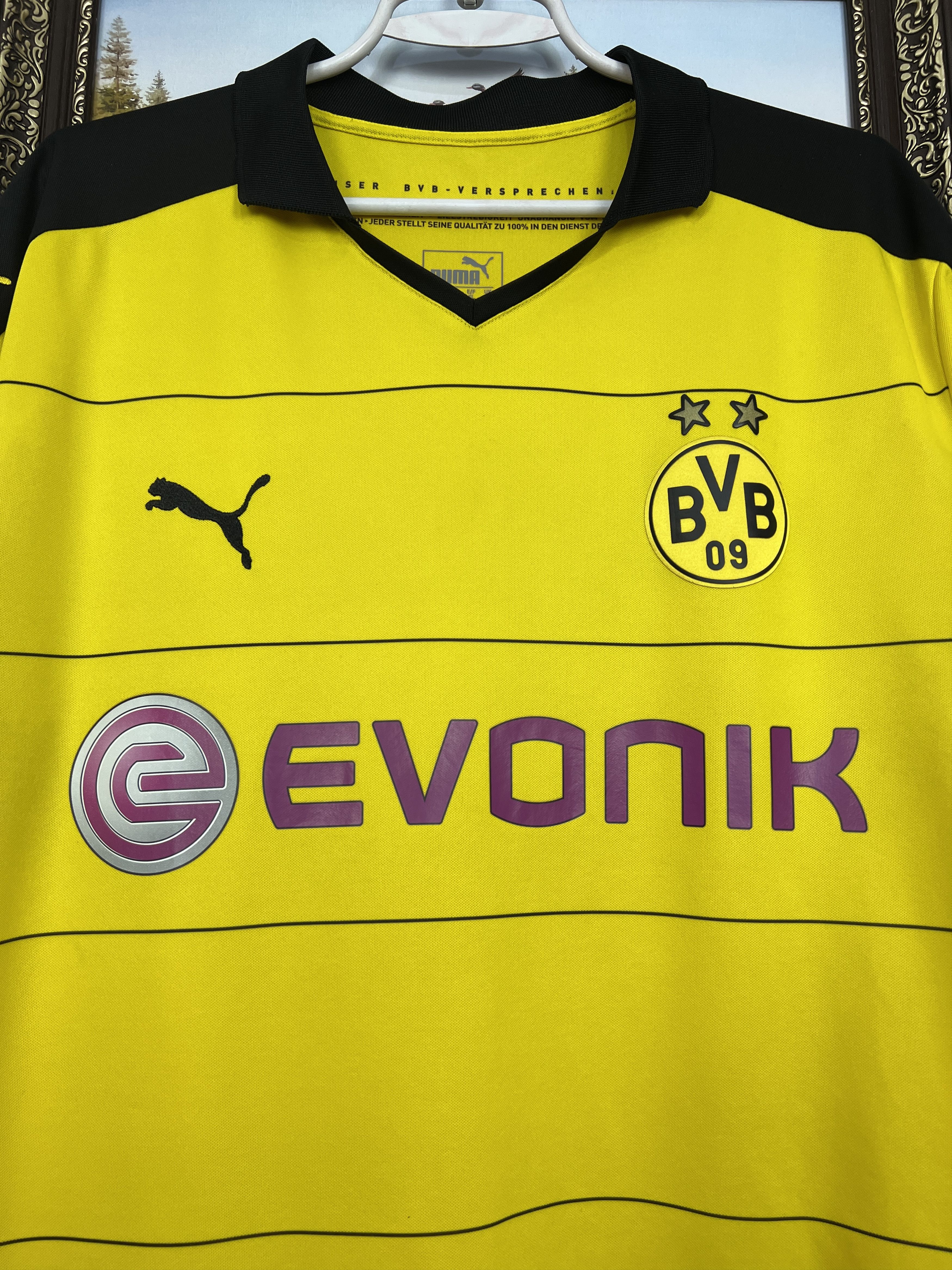 Puma Borussia Dortmund Home football shirt 2015 Soccer Puma Size US XL / EU 56 / 4 - 3 Thumbnail