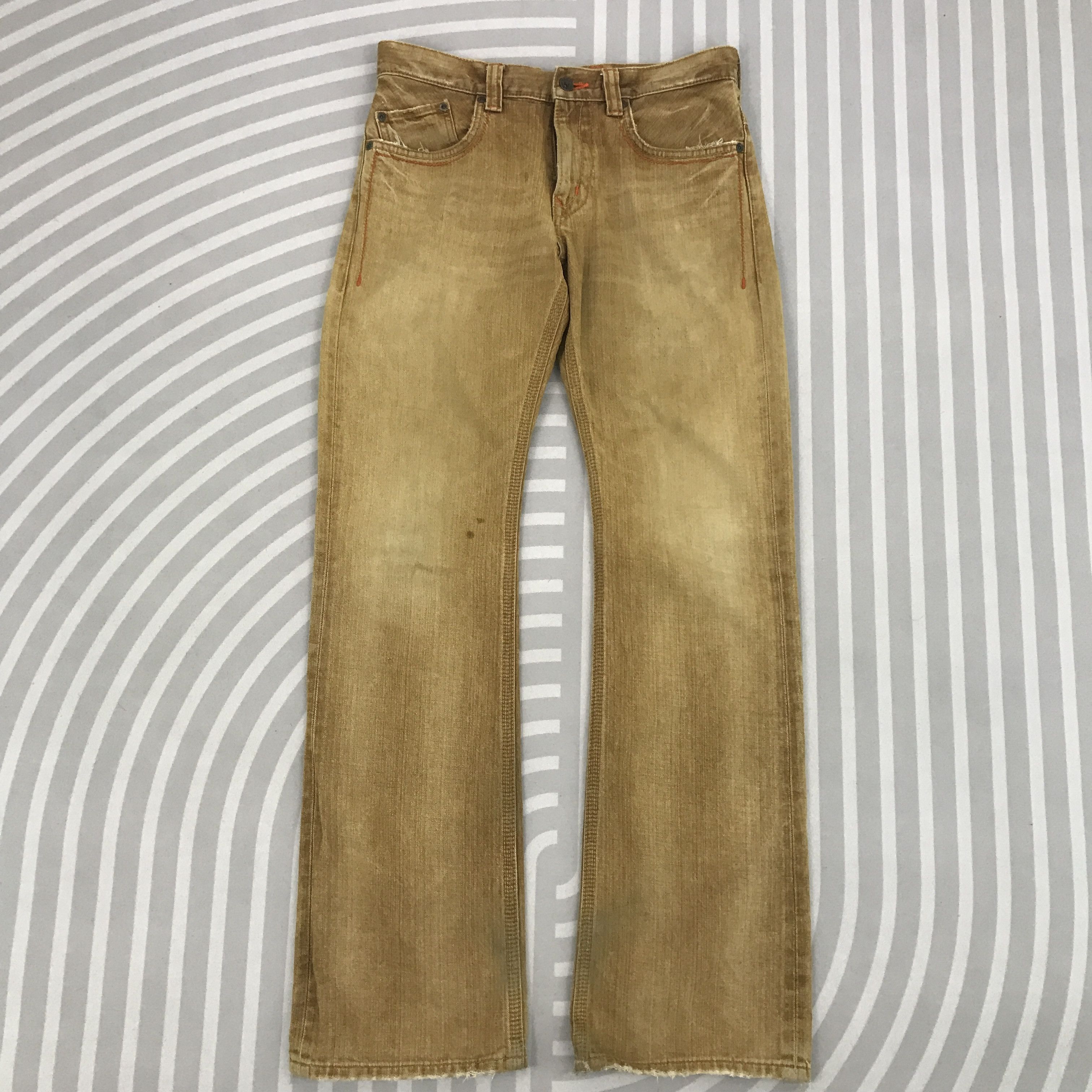 Edwin × Japanese Brand × Vintage Vintage Flare Edwin XV-S Japan Bootcut brown Denim pants Size US 30 / EU 46 - 1 Thumbnail