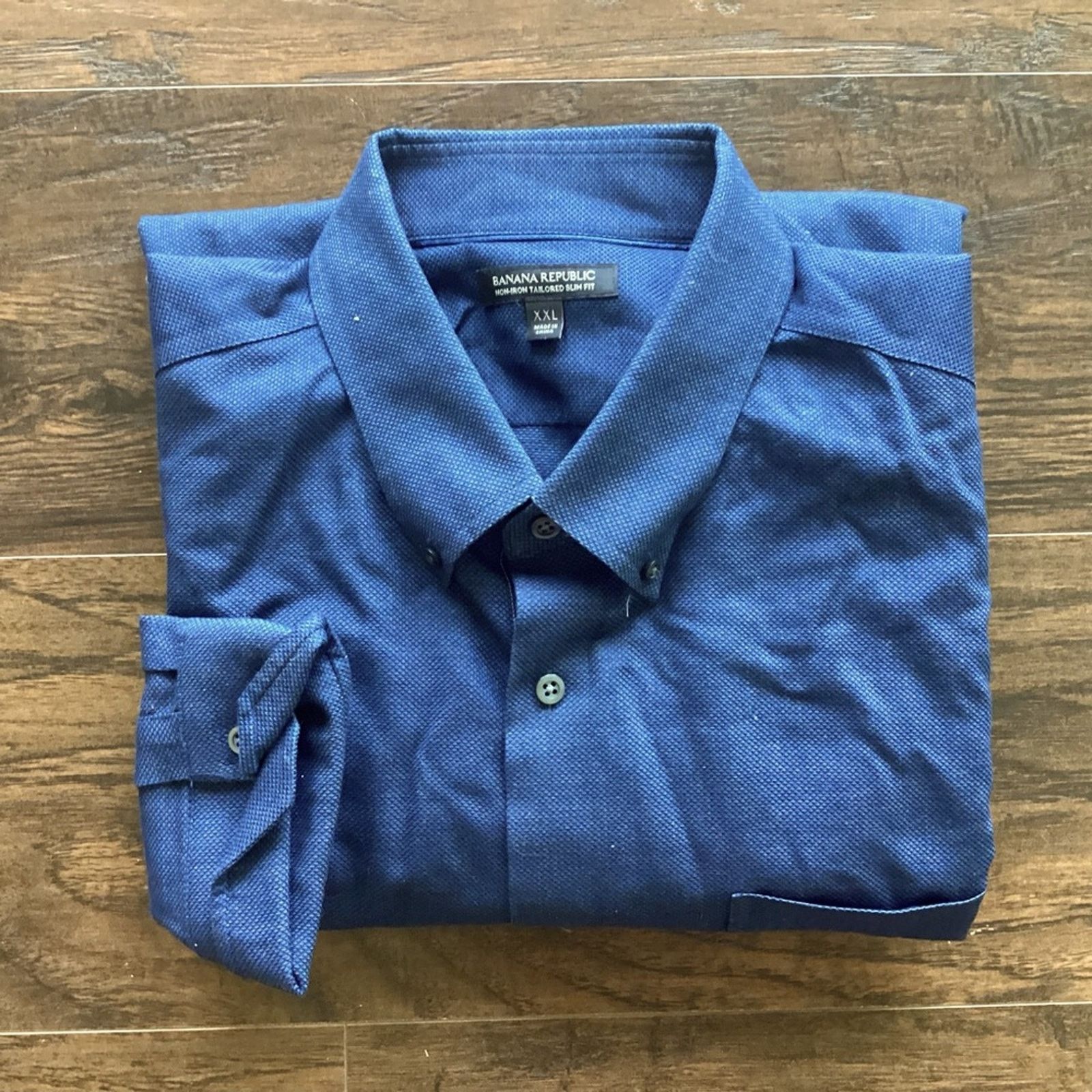 Banana Republic Banana Republic Non-Iron Slim Fit Button Down Size US XXL / EU 58 / 5 - 1 Thumbnail