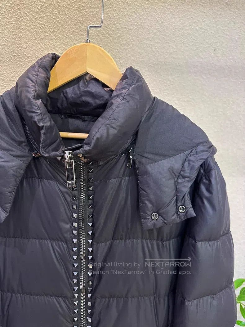 Other Valentino Metal willow stud black goose down down jacket Size US M / EU 48-50 / 2 - 3 Thumbnail