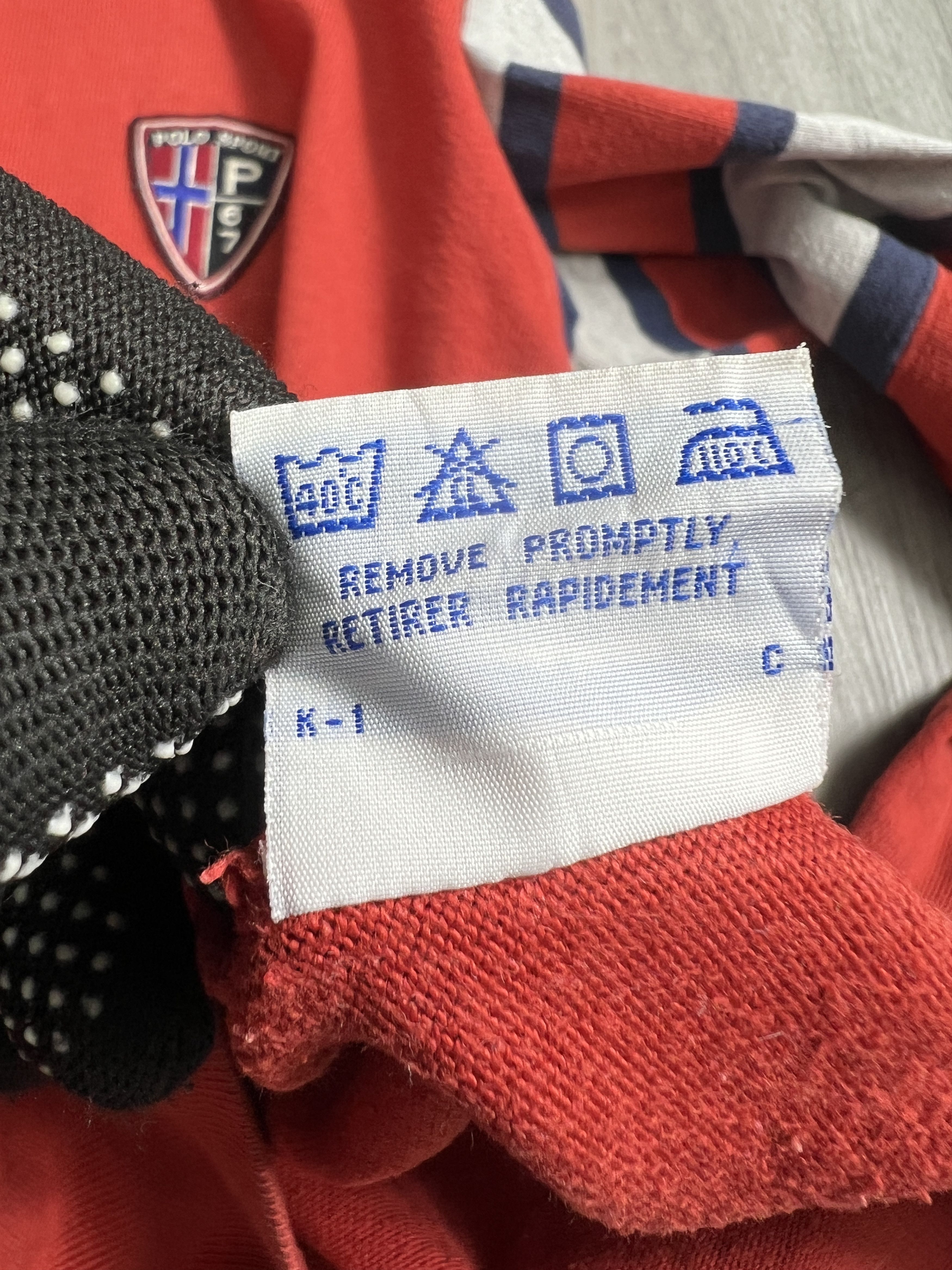Polo Ralph Lauren Vintage Polo Sport P-67 L/S Rugby Polo Shirt (M) JK653 Size US M / EU 48-50 / 2 - 7 Thumbnail