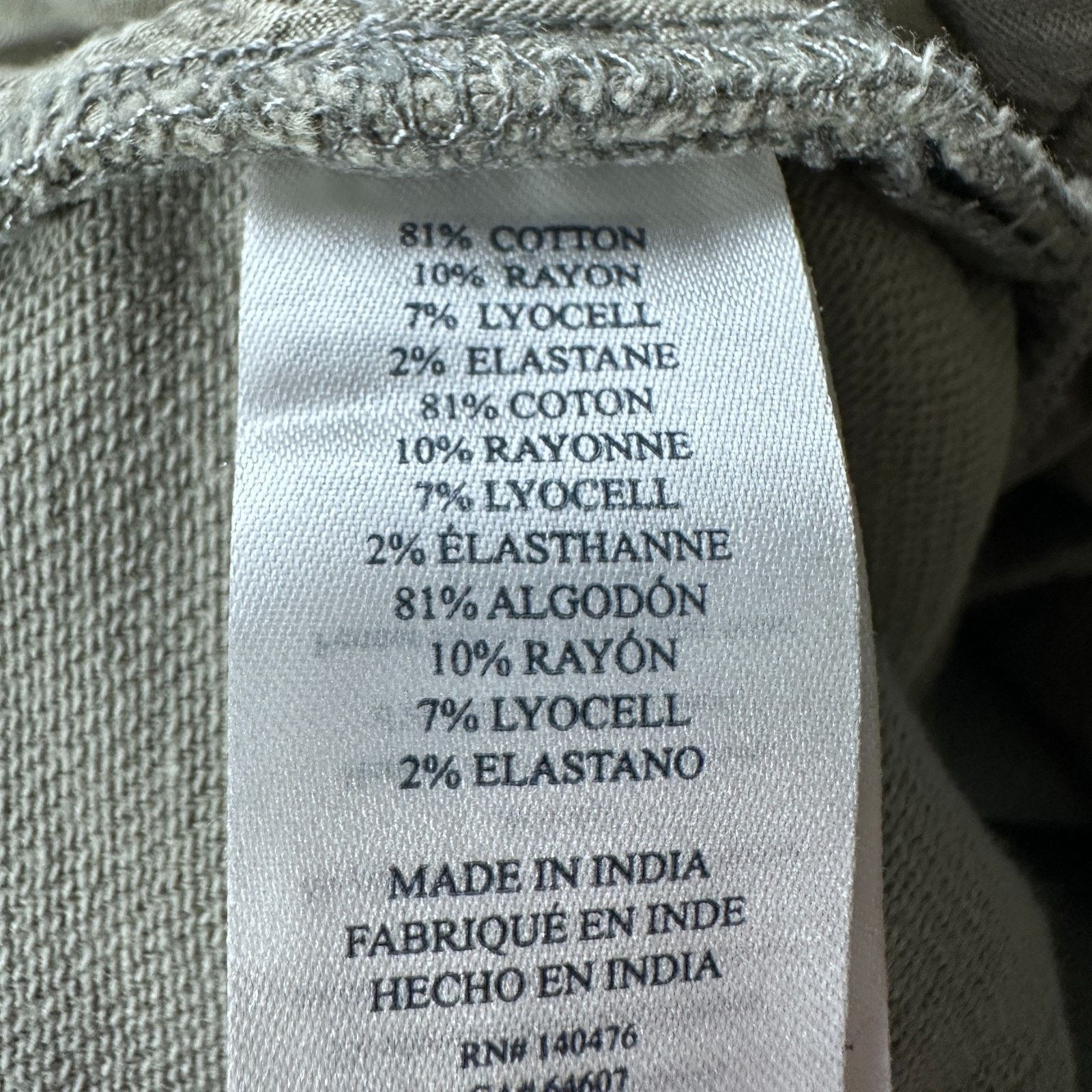 Faherty Faherty Stretch Terry Pants Men’s 46x30 Olive Green Cotton Size US 44 / EU 60 - 6 Thumbnail
