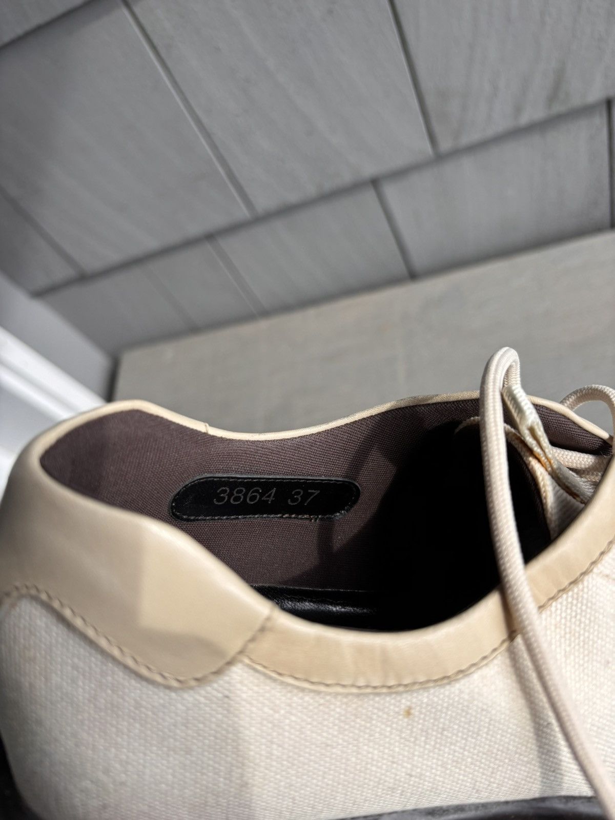 Prada × Vintage 2000s Prada Shoes Vintage Square Toe Sport Canvas 90s 3864 Size US 7 / IT 37 - 4 Thumbnail