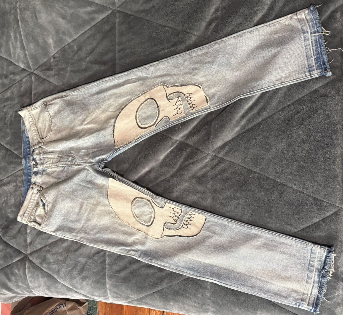 MNML D181 Denim - Blue/White Skull Size US 38 / EU 54 - 2 Thumbnail