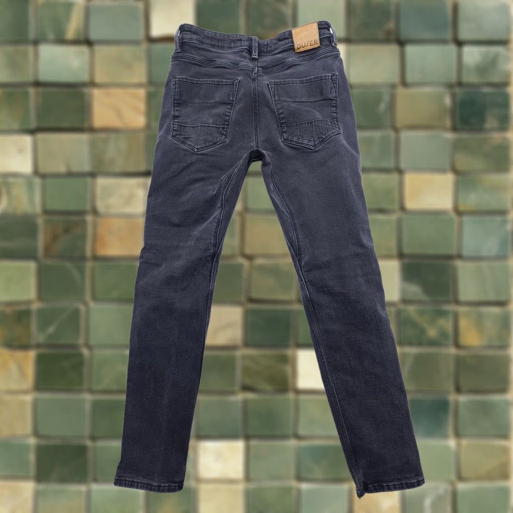 Vintage DU/ER Slim Fit Jeans Mens 30 x 32 Black Denim Stretch Fleece Lined 5-Pocket City Modern Slim Leather Logo Size US 30 / EU 46 - 1 Thumbnail
