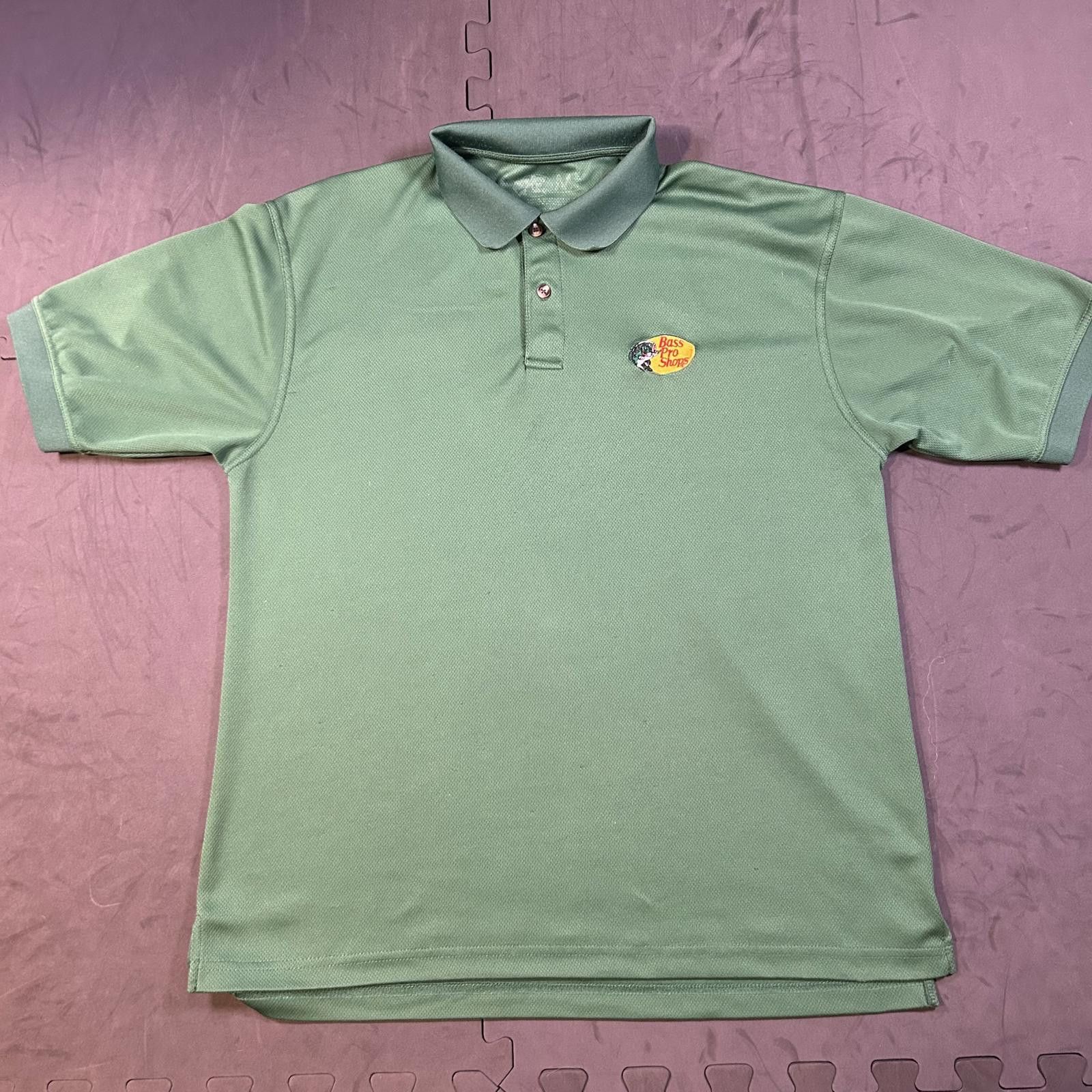 Bass Pro Shops Men's Bass Pro Shops Green Polo Shirt Size m Size US M / EU 48-50 / 2 - 1 Thumbnail