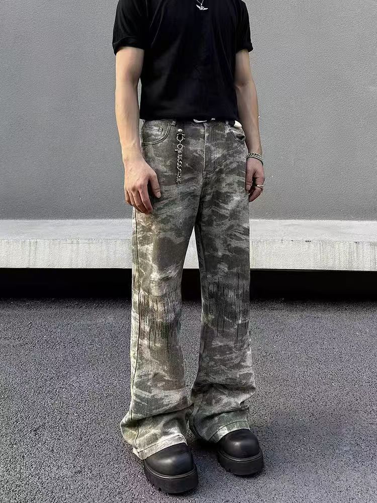 Japanese Brand × Vintage Camouflage loose wide-leg casual trousers Size US 30 / EU 46 - 3 Thumbnail
