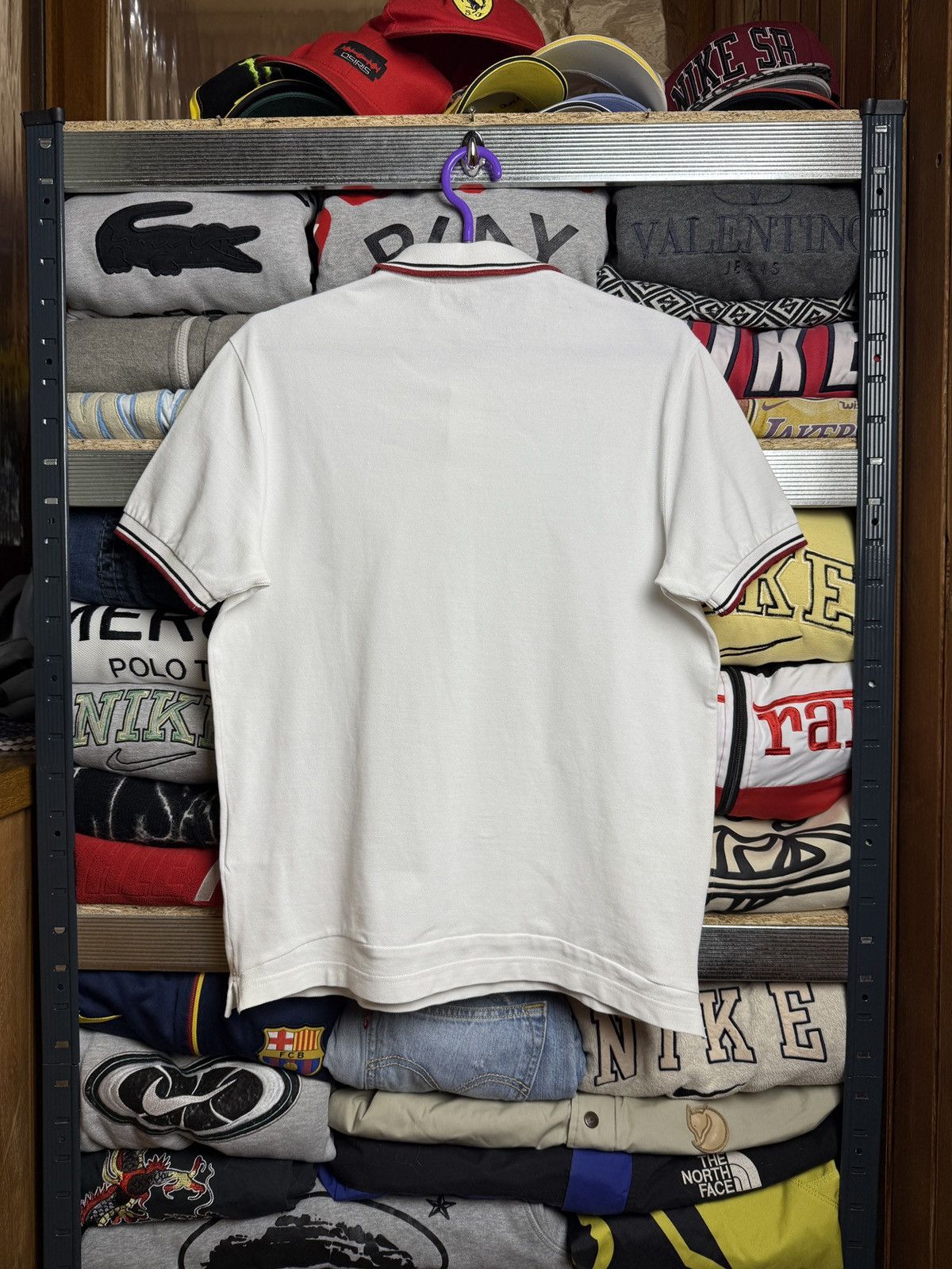 Prada Prada White Tab Polo T Shirt Luxury Size US M / EU 48-50 / 2 - 2 Thumbnail