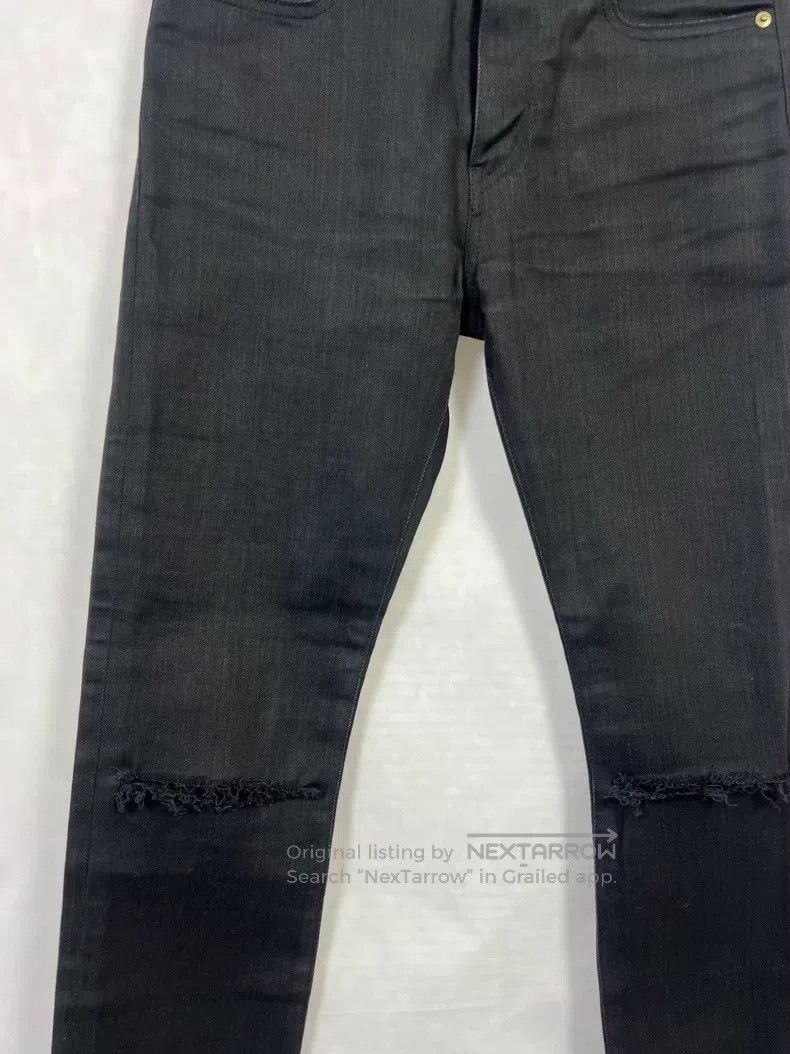 Saint Laurent Paris Saint Laurent Paris Black distressed denim jeans Size US 28 / EU 44 - 3 Thumbnail