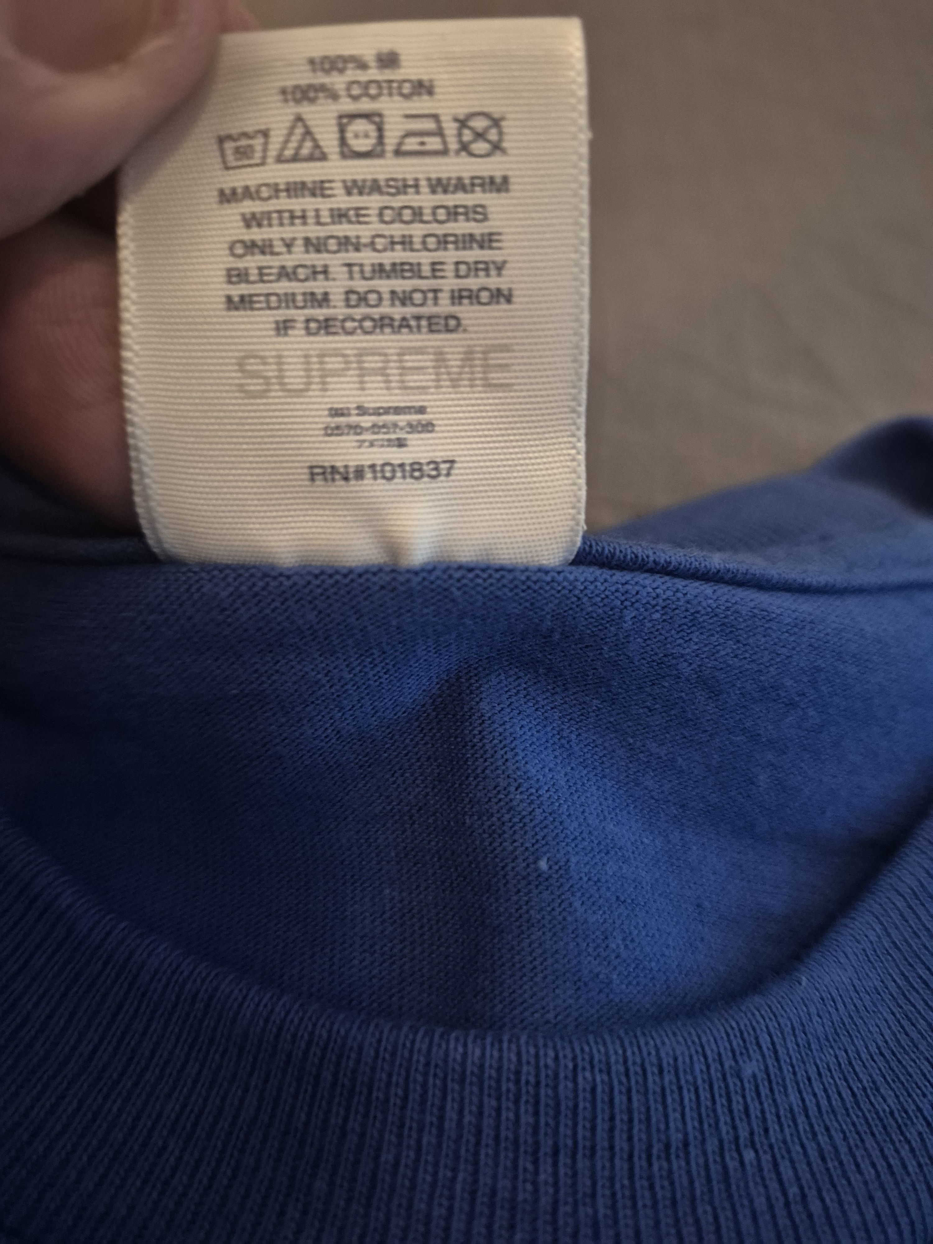 Supreme Supreme Blue Rat Tee Size Small Size US S / EU 44-46 / 1 - 4 Thumbnail